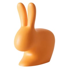 Orange Rabbit Door Stopper / Bookends, Made in Italy