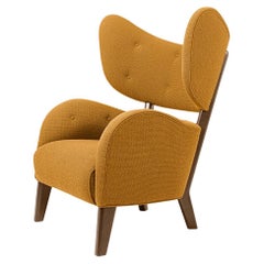 Orange Raf Simons Vidar 3 Smoked Oak My Own Chair Lounge Chair by Lassen