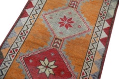 Orange & Red Vintage Turkish Runner 2'7" x 12'9"