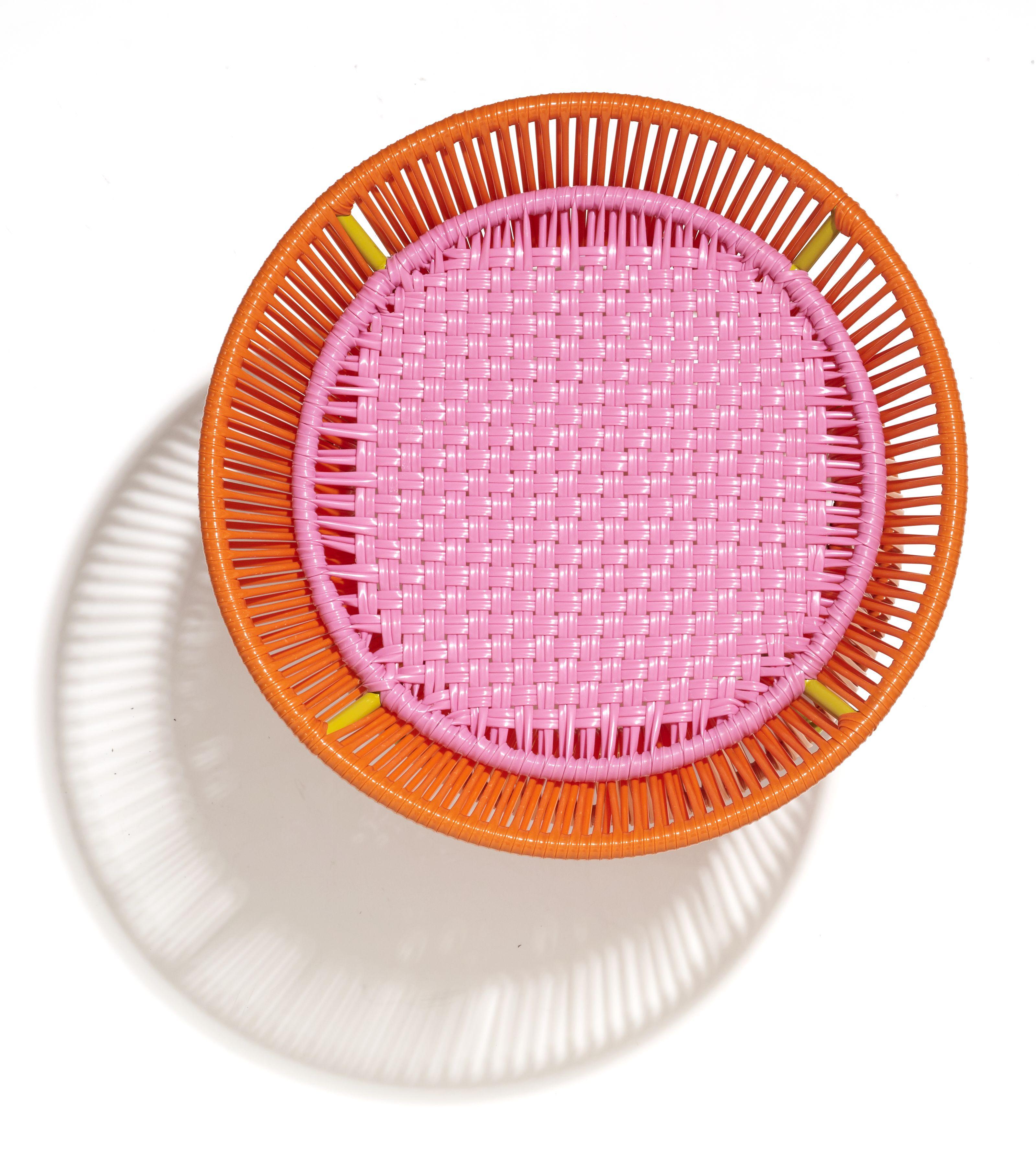 Modern Orange Rose Caribe Basket Table by Sebastian Herkner For Sale