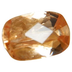 Zaffiro arancione non riscaldato certificato GIA, anello solitario, anello di fidanzamento con zaffiro