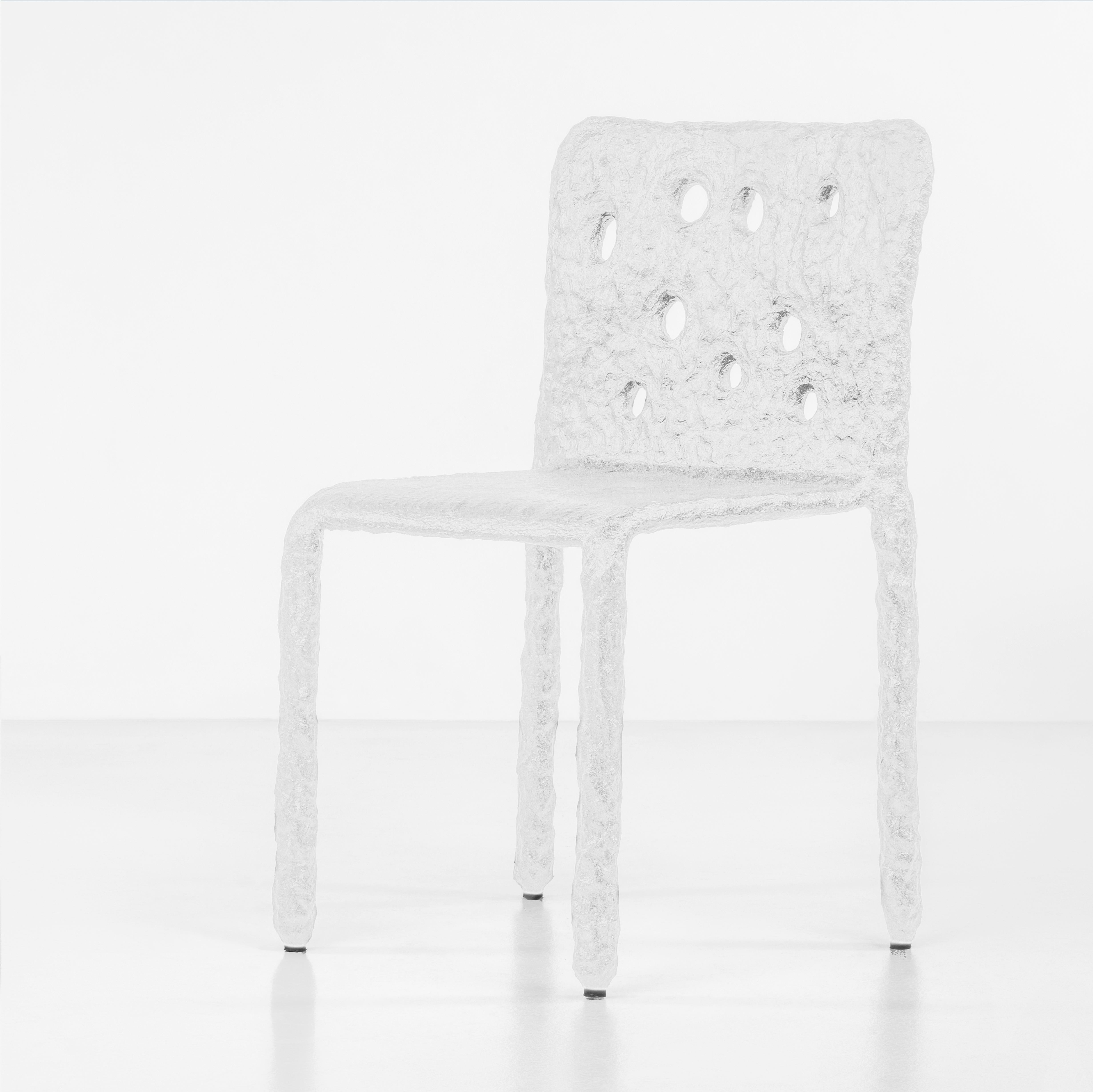 Orange Sculpted Contemporary Chair by FAINA 4