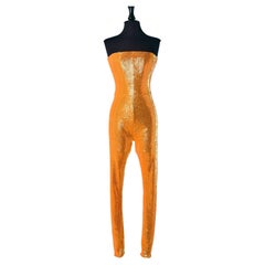 Orange sequin bustier jumpsuit ALEXANDRE VAUTHIER COUTURE SS2023 Orange sequin bustier jumpsuit ALEXANDRE VAUTHIER COUTURE SS2023