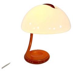 Orange Serpente Table Lamp by Elio Martinelli for Martinelli Luce, 1970s