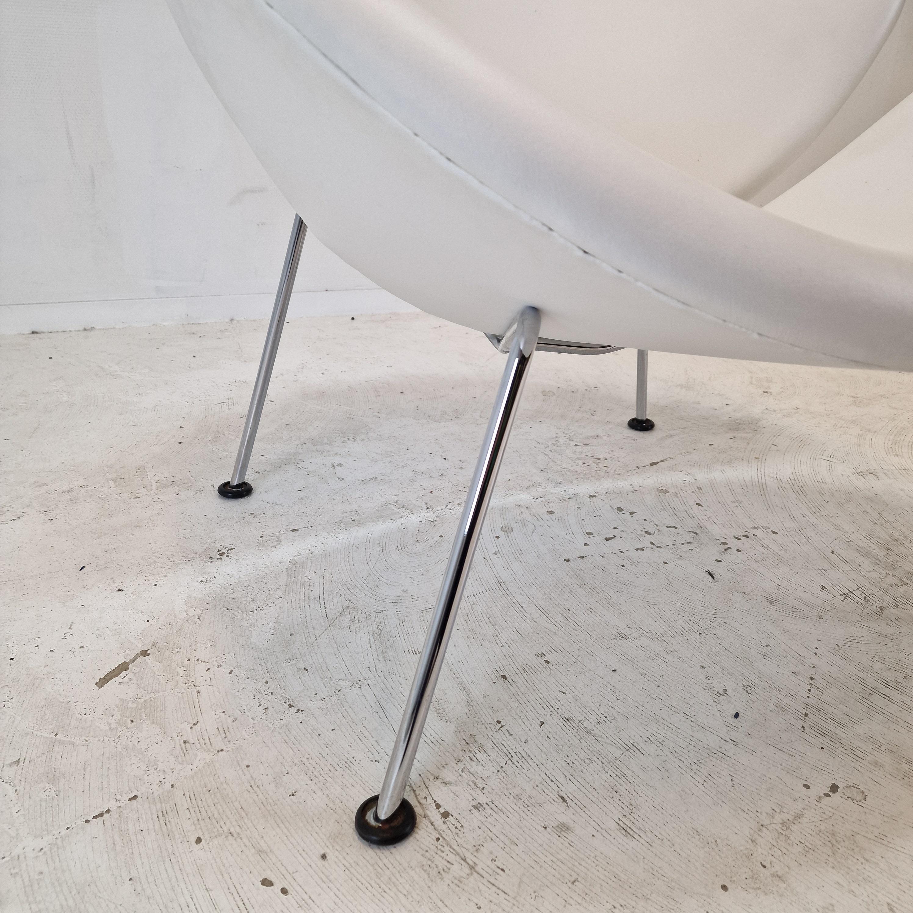Steel Orange Slice Chair by Pierre Paulin for Artifort, 1980s For Sale