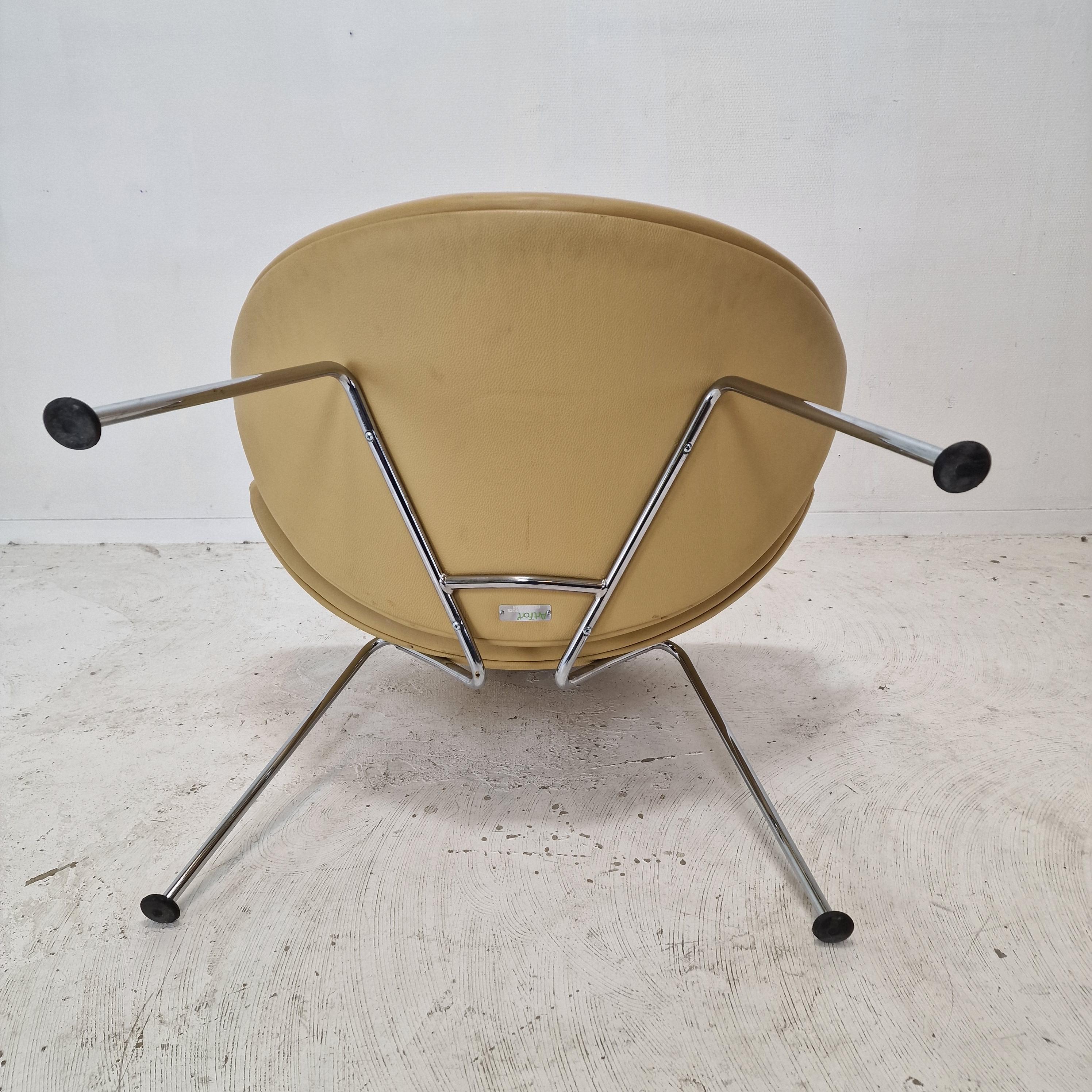 Orangefarbener Slice-Stuhl von Pierre Paulin für Artifort, 1980er Jahre im Angebot 4
