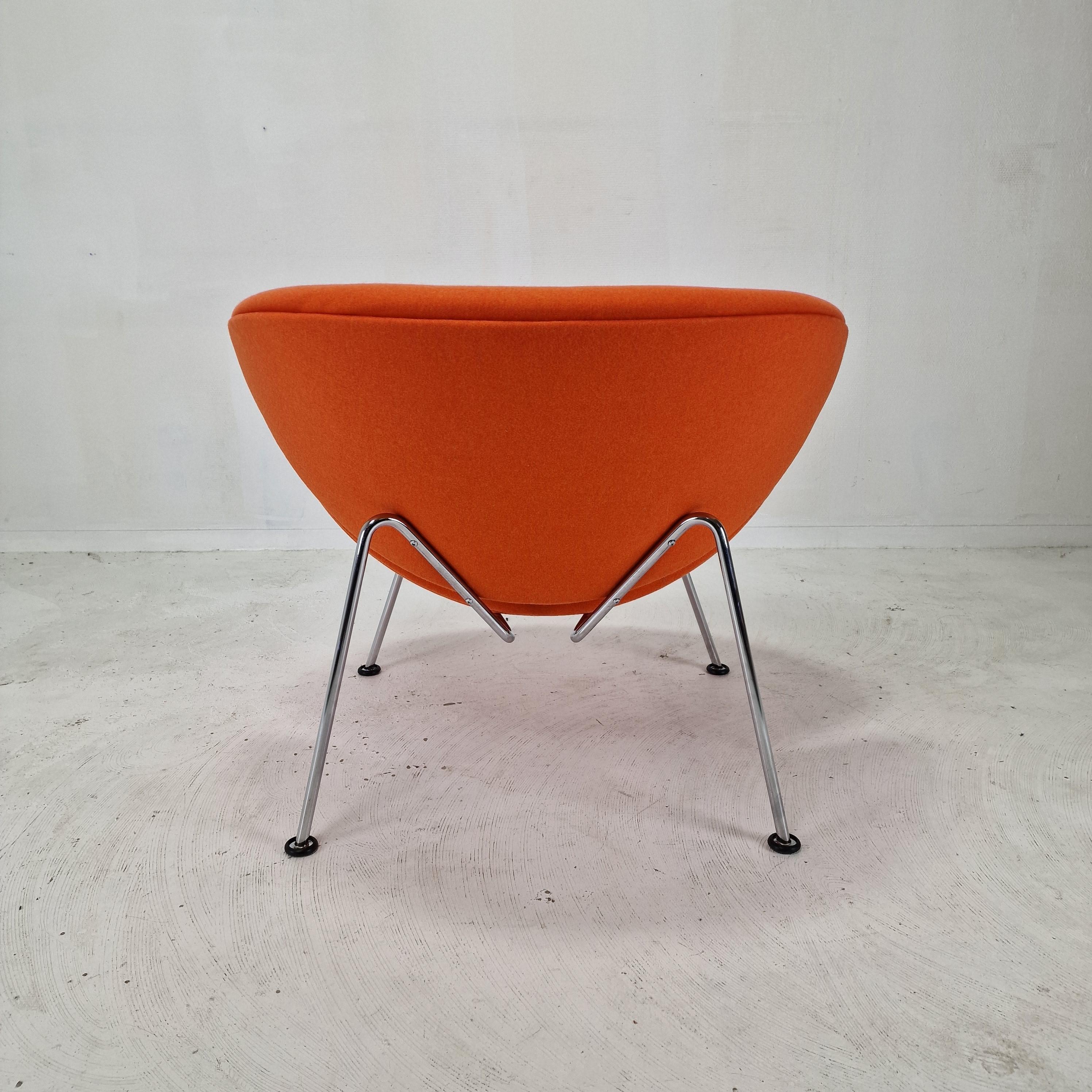 Steel Orange Slice Chair by Pierre Paulin for Artifort, 1980s For Sale