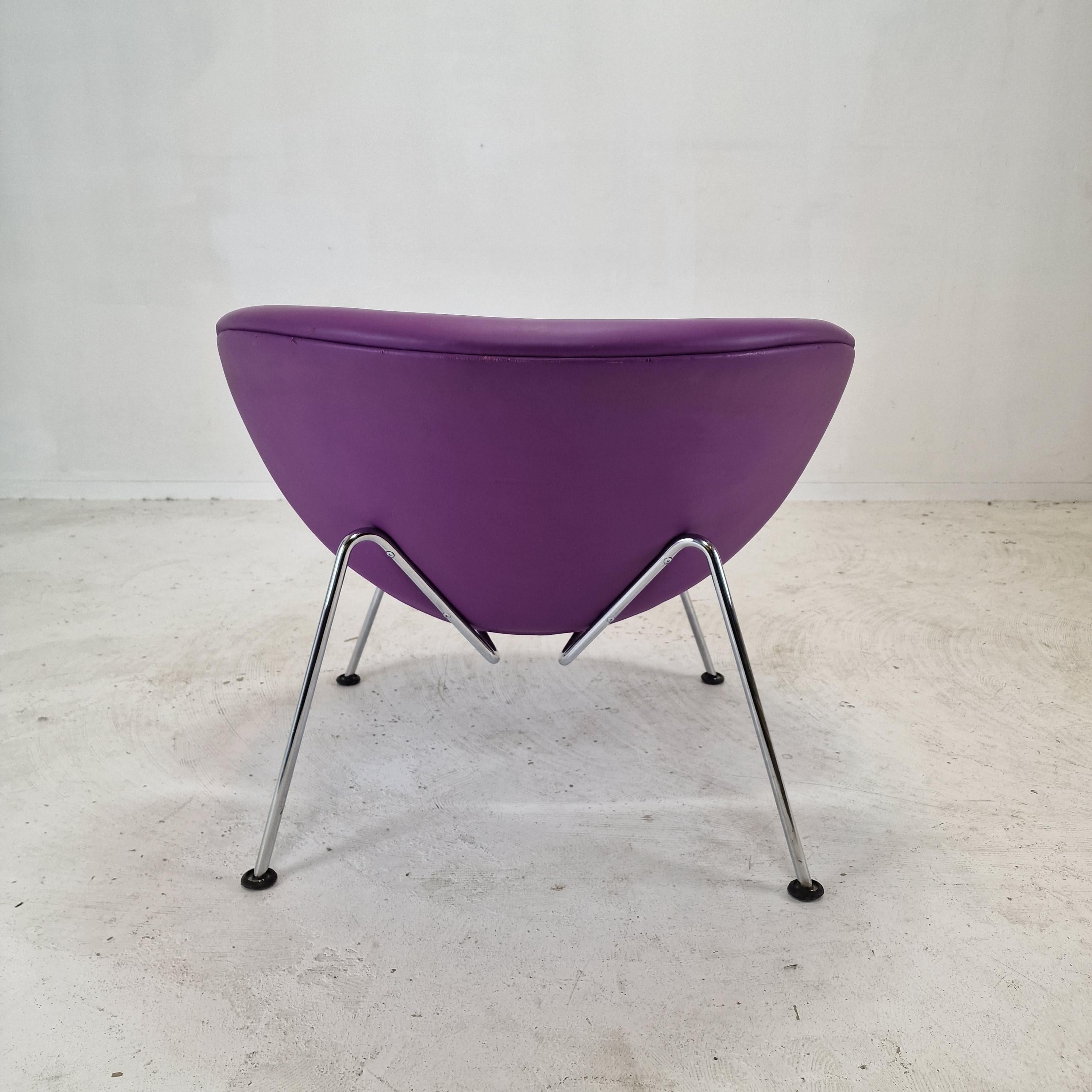 Steel Orange Slice Chair by Pierre Paulin for Artifort, 1980s For Sale