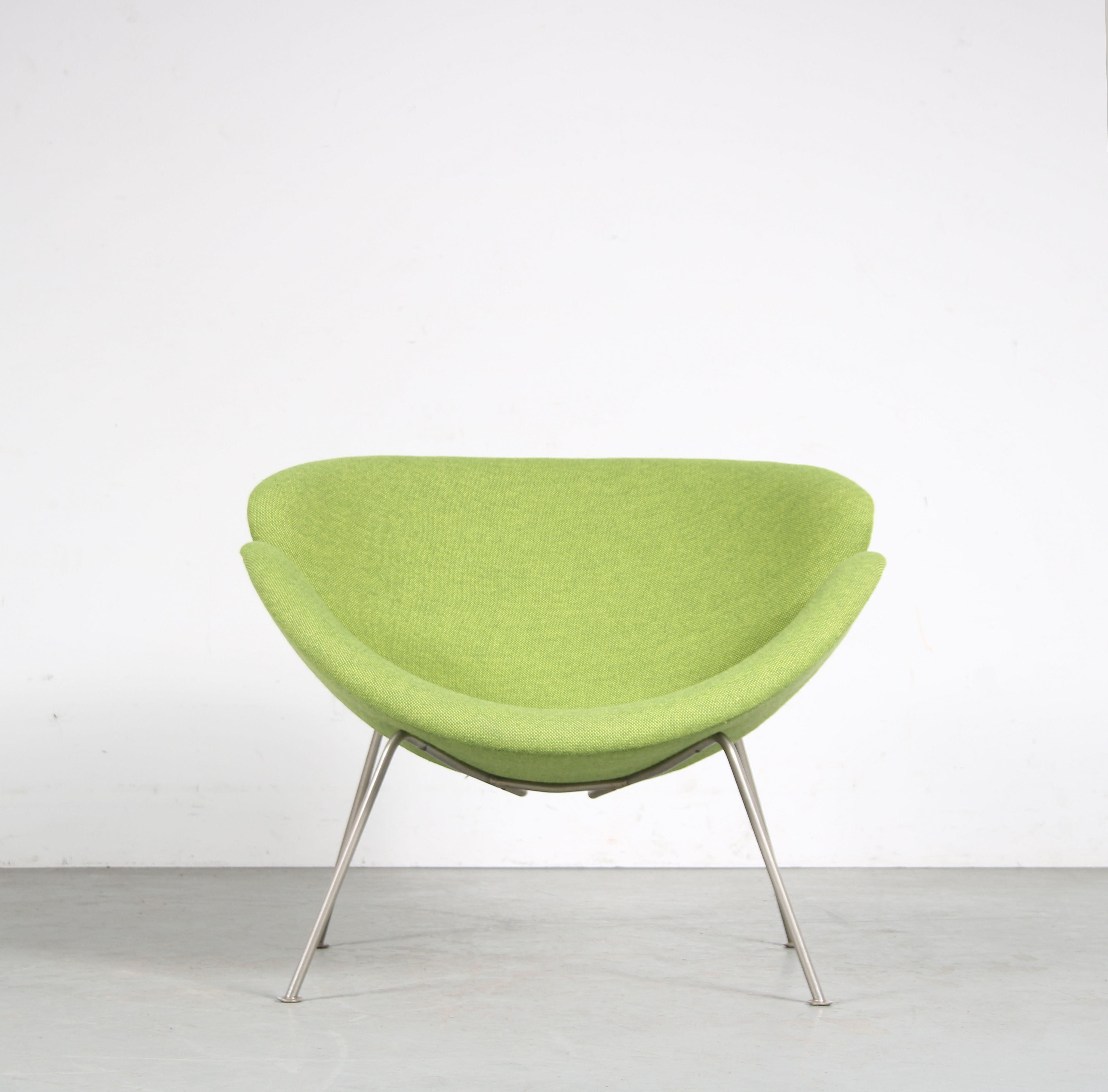 Metal “Orange Slice” Chair by Pierre Paulin for Artifort, Netherlands 1960 For Sale