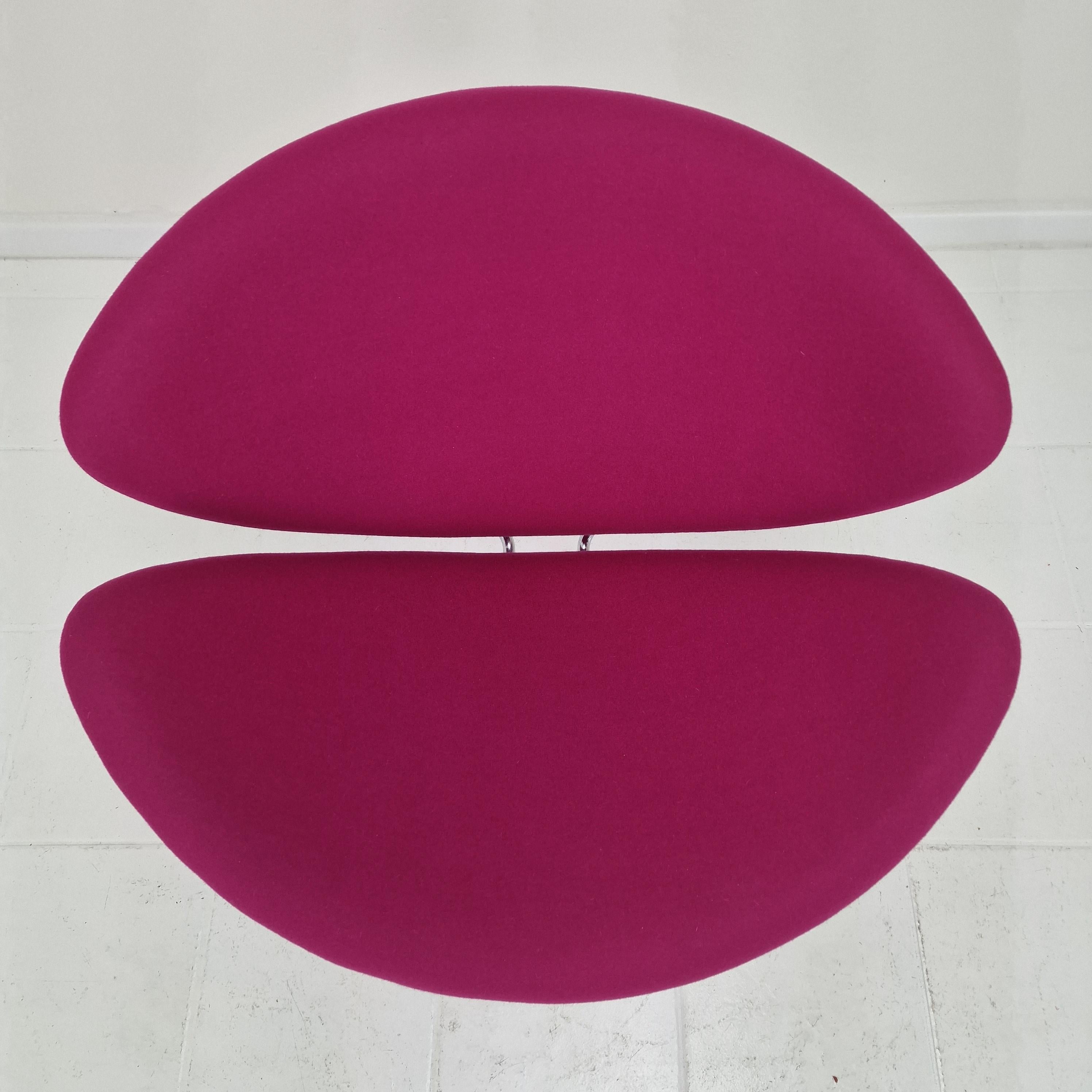 Silla Orange Slice con otomana de Pierre Paulin para Artifort, años 1980 en venta 4