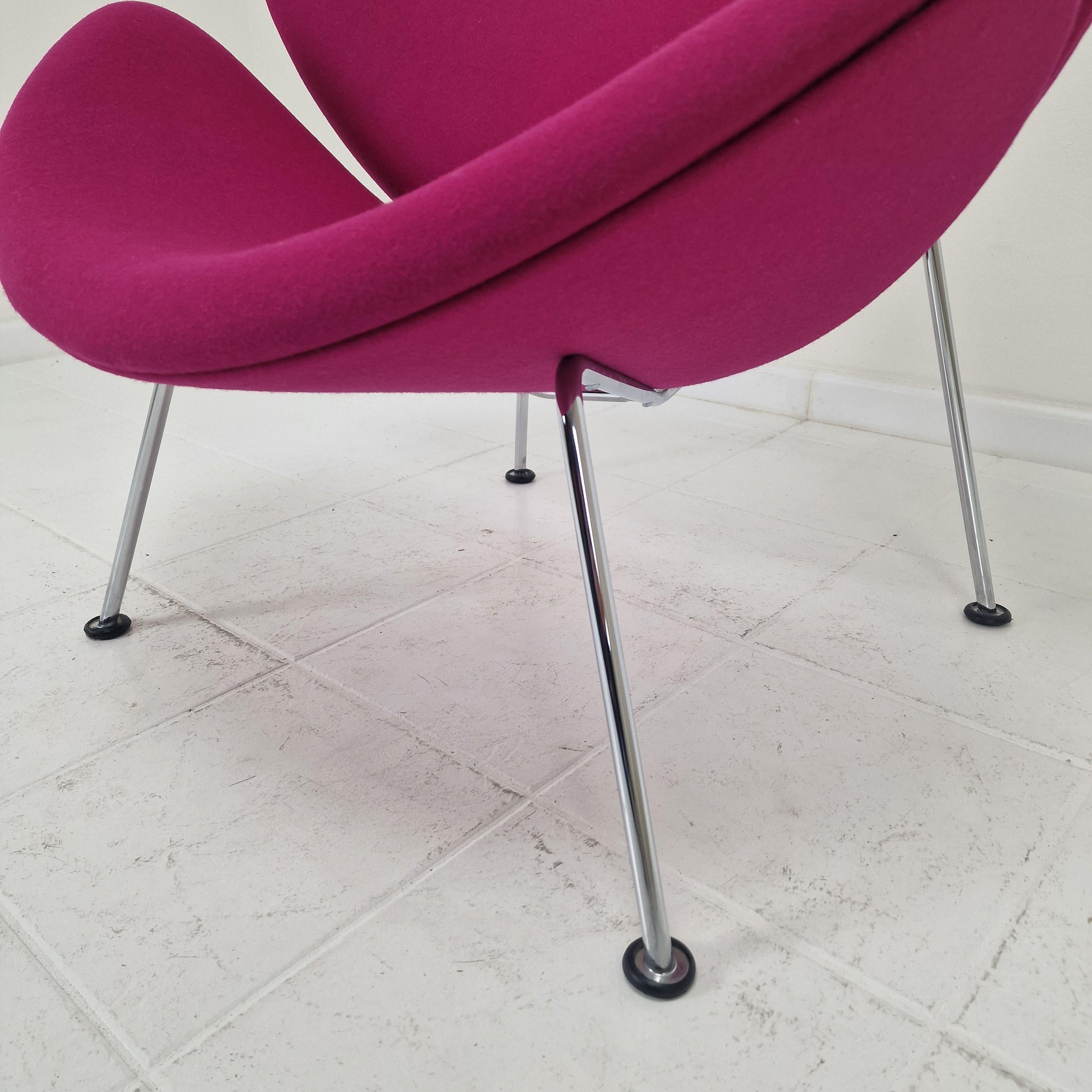 Silla Orange Slice con otomana de Pierre Paulin para Artifort, años 1980 en venta 5