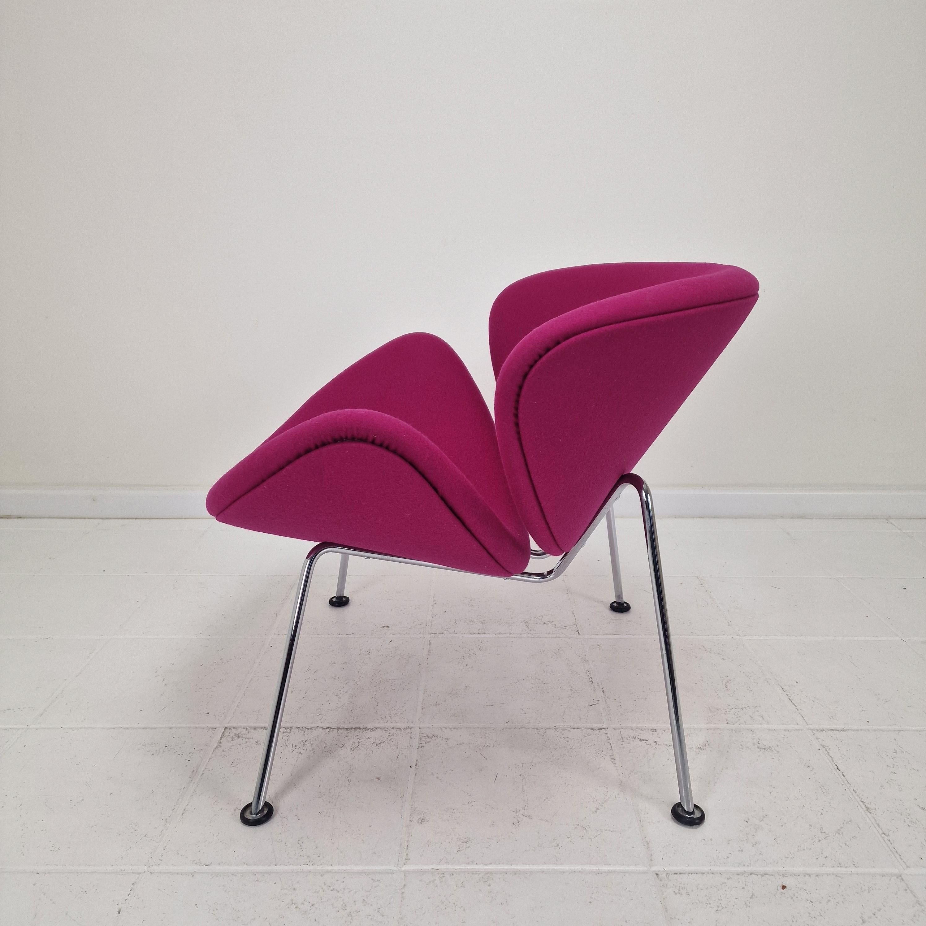 Silla Orange Slice con otomana de Pierre Paulin para Artifort, años 1980 en venta 1