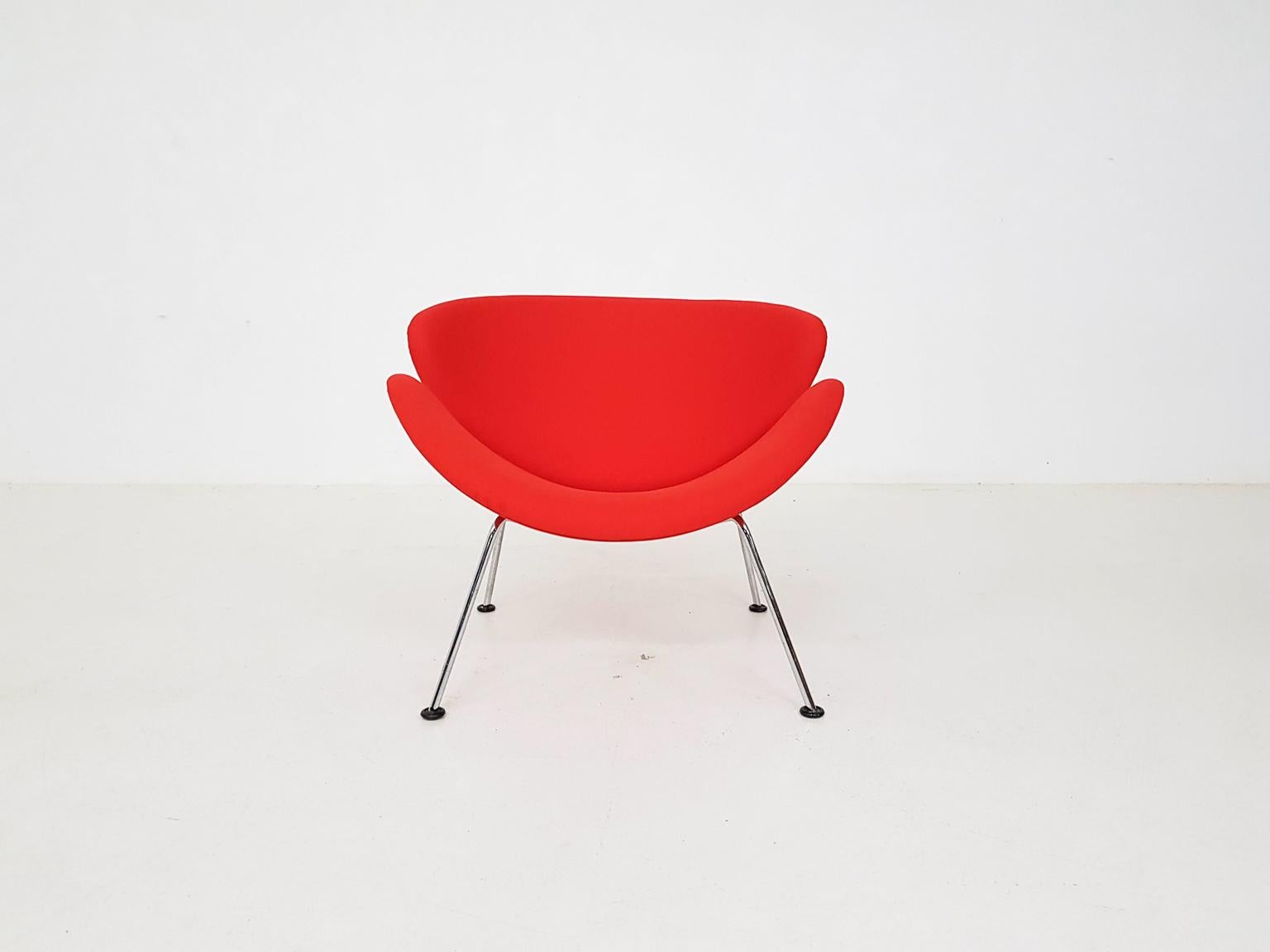 Orange Slice Lounge Chair by Pierre Paulin for Artifort Dutch Modern Design 1961 In Good Condition In Amsterdam, NL