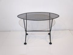 Orange Slice Mesh Metal Side Table by Tempestini for Salterini, Italy