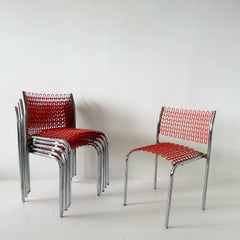 Orange Sof Tech Chairs by David Rowland for Thonet (set of 4)