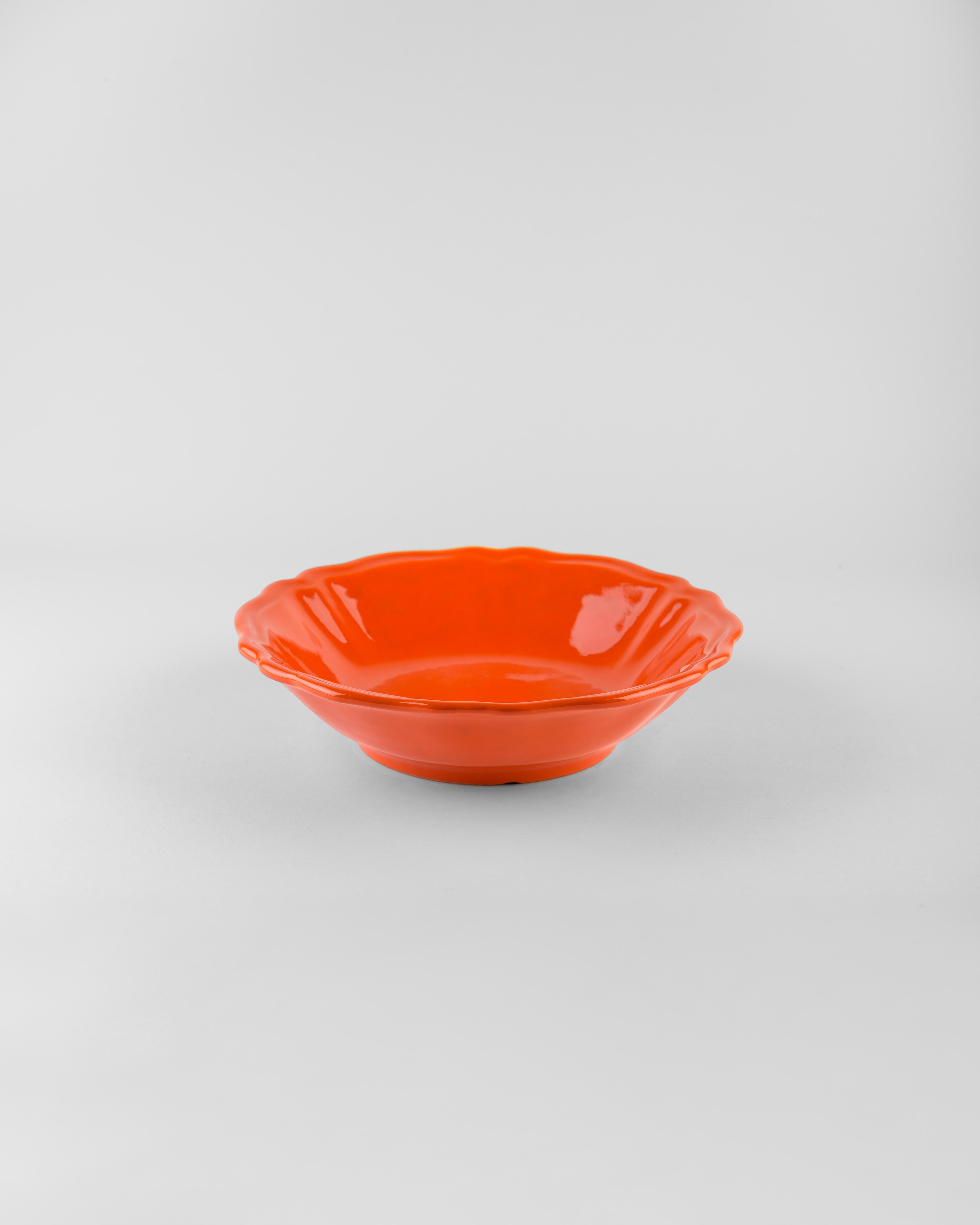 Los platos hondos naranjas sirven: Sopa, soporte, plato auxiliar para 4. Hecho a mano en Italia 2024 Moderno en venta
