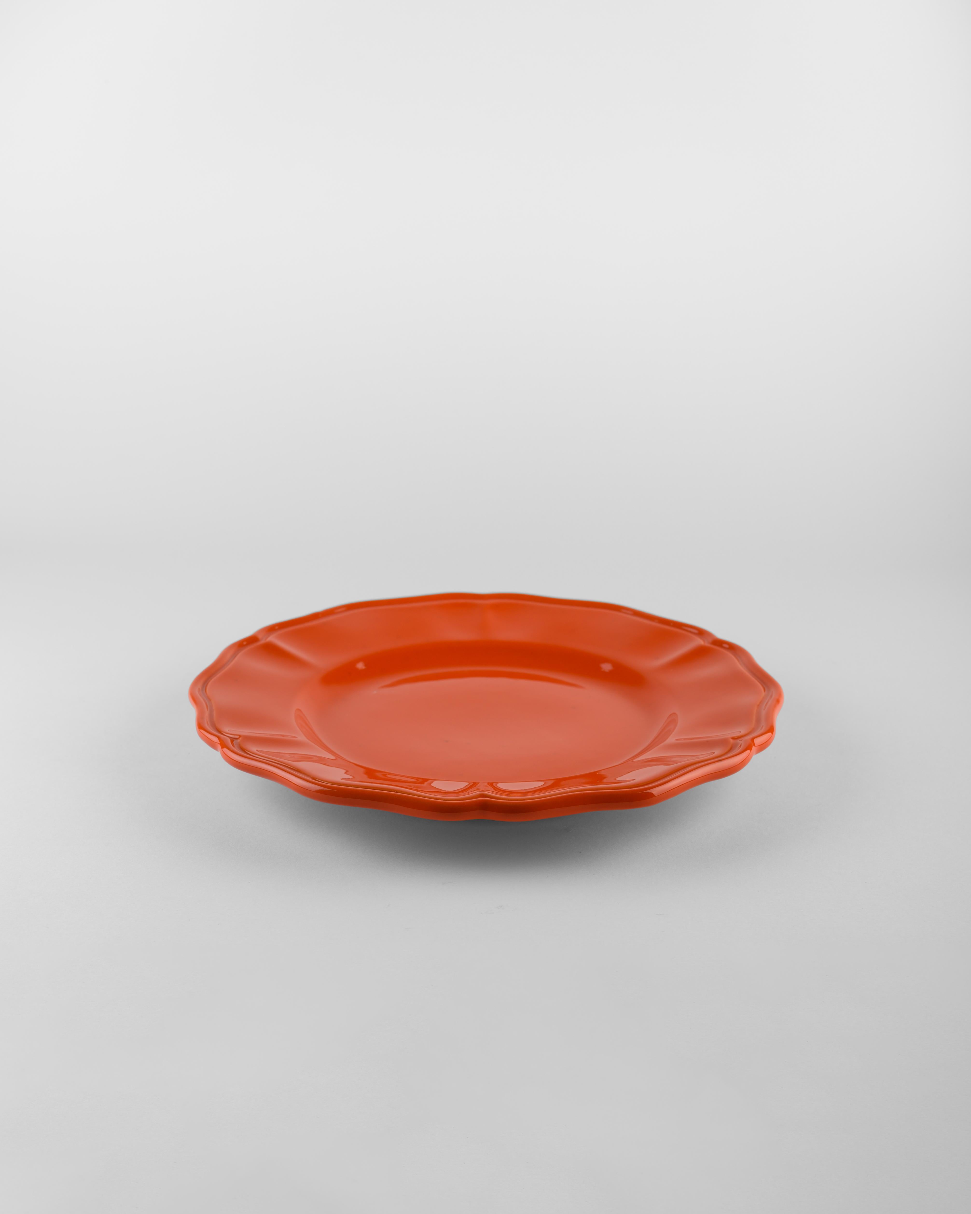 Los platos hondos naranjas sirven: Sopa, soporte, plato auxiliar para 4. Hecho a mano en Italia 2024 en Nuevo estado para la venta en San Miniato PI, IT