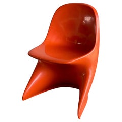 Orange Space Age Child Chair Casalino I by Casala, West Germany, 1970s, Retro