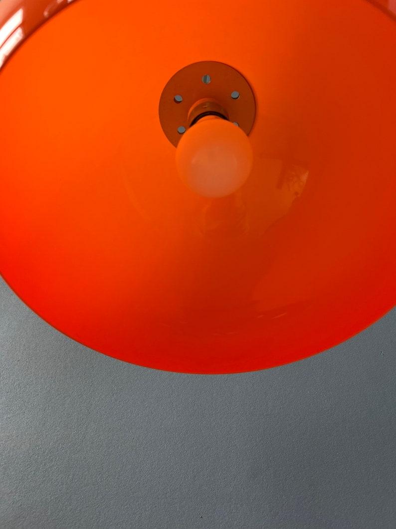 Orange Space Age Pilz-Hängelampe, 1970er-Jahre (20. Jahrhundert)