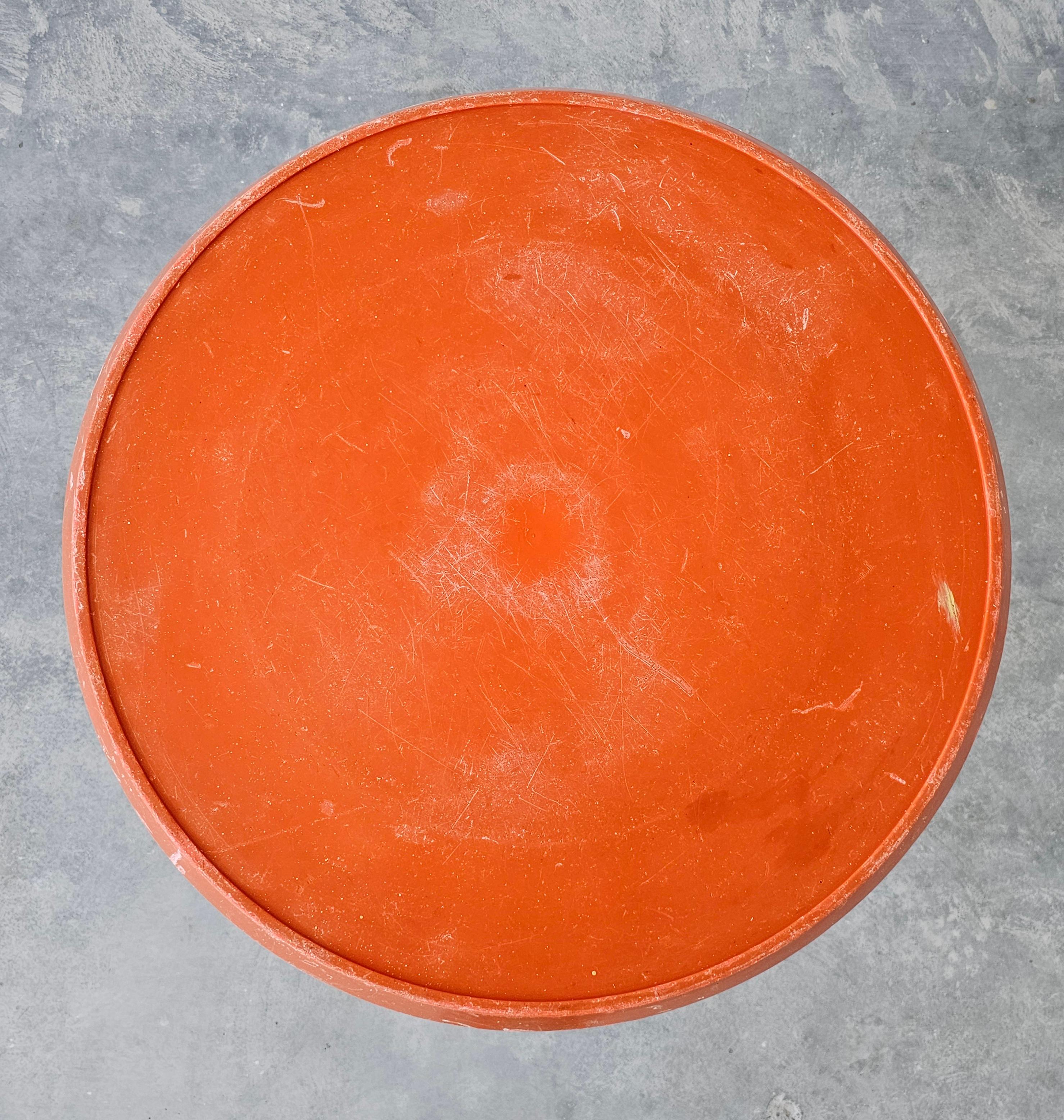 Orange Space Age Patio Table Model 