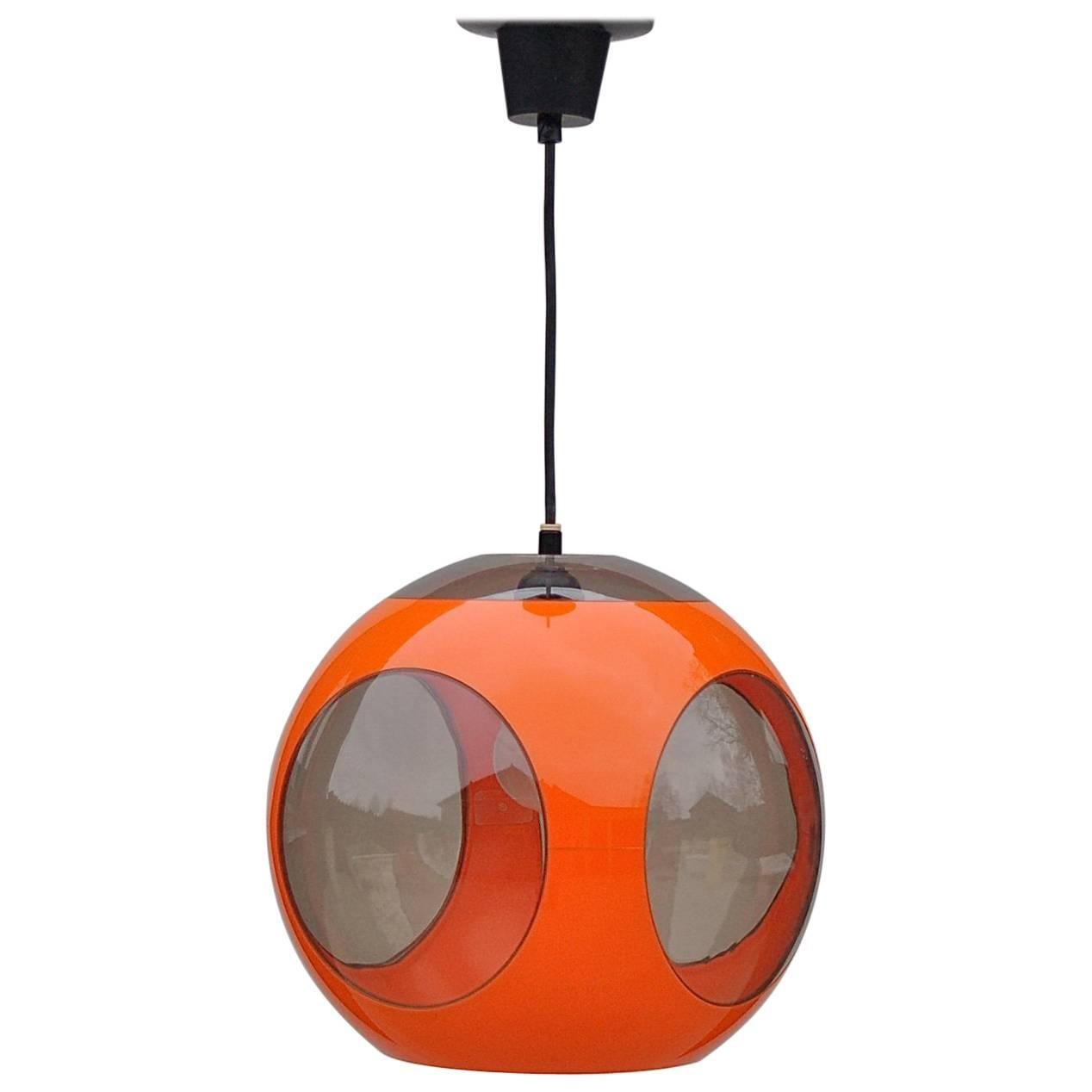 Orange Space Age UFO Lamp by Luigi Colani, 1970s