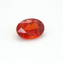 Orange Spessartite Garnet, Faceted Gem, 15, 95 ct., loose Gemstone, natural