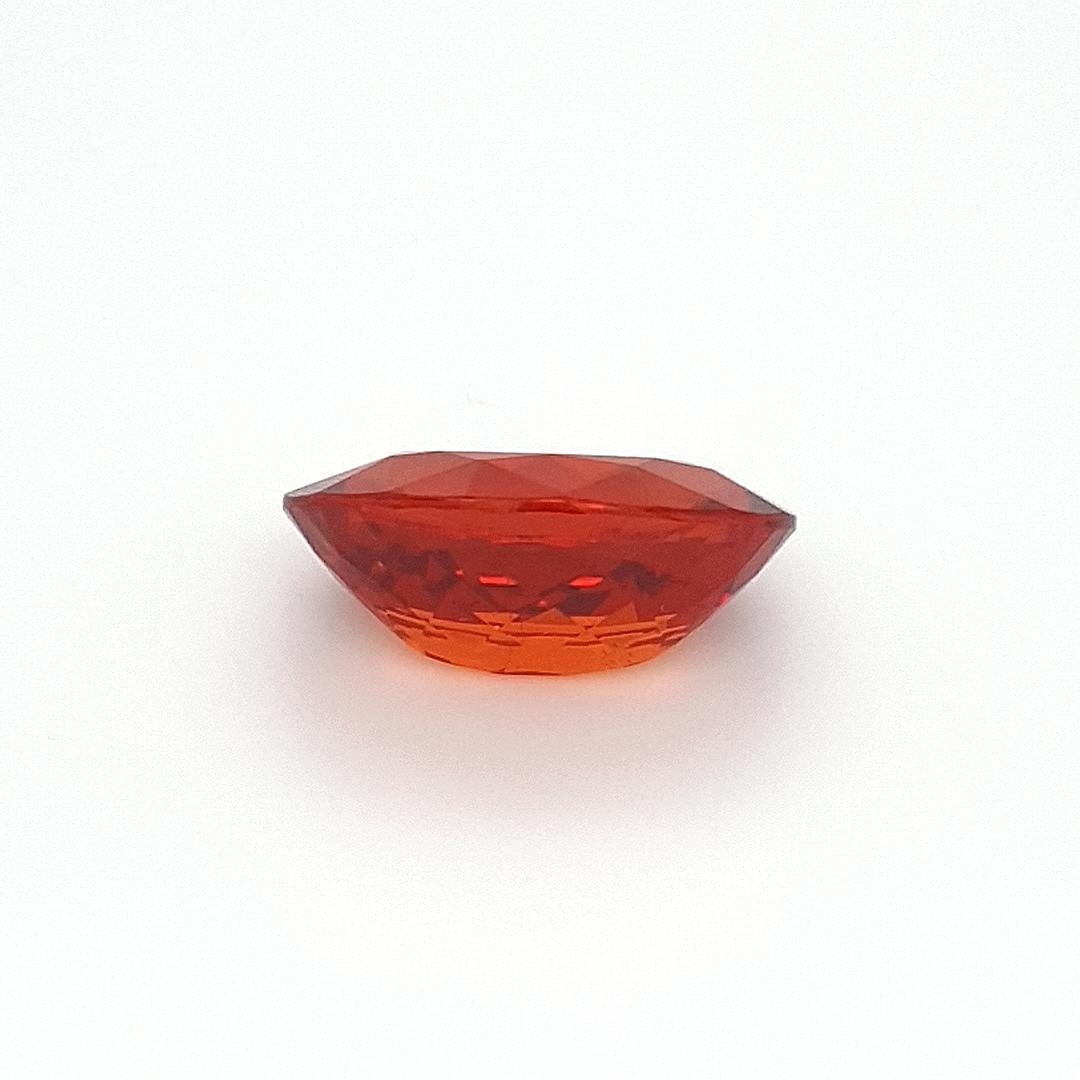Contemporary Orange Spessartite Garnet, Faceted Gem, 15, 95 ct., loose Gemstone, natural For Sale
