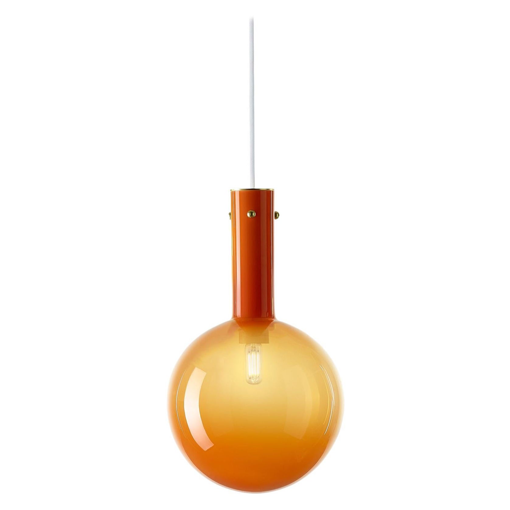 Orange Sphaerae Pendant Light by Dechem Studio For Sale