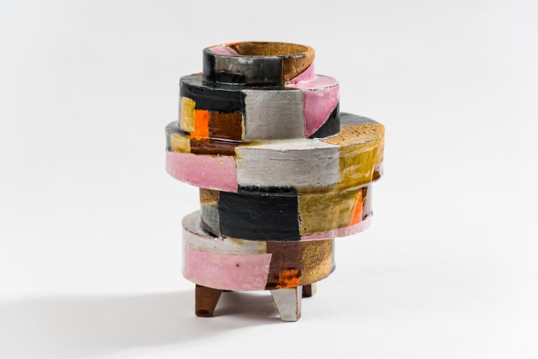 Orange Squares Stack For Sale at 1stDibs