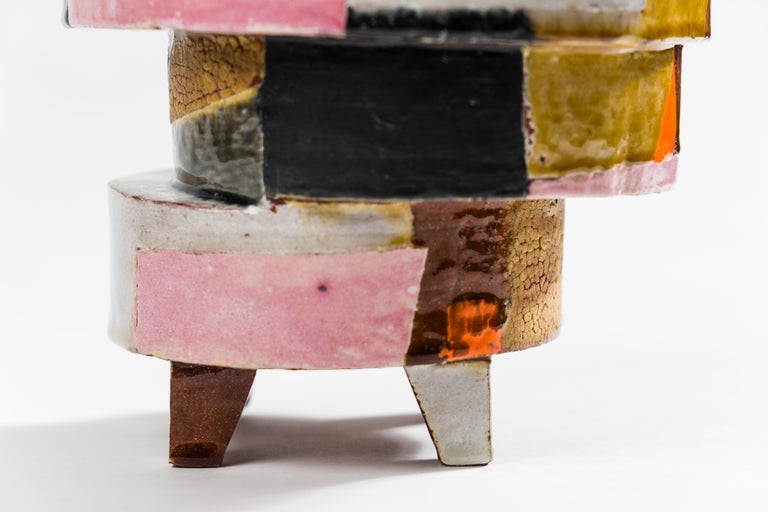 Orange Squares Stack For Sale at 1stDibs