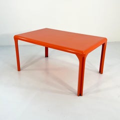 Orange Stadio 150 Dining Table by Vico Magistretti for Artemide, 1970s