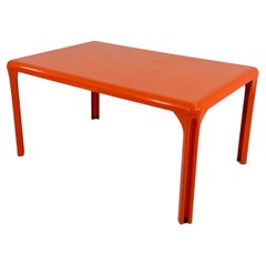 Orange Stadio 150 Dining Table by Vico Magistretti for Artemide, 1970s