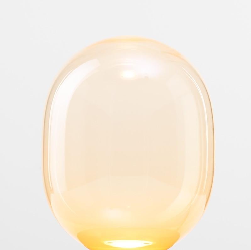 Moderne Lampe de bureau à capsule Stratos orange par Dechem Studio en vente