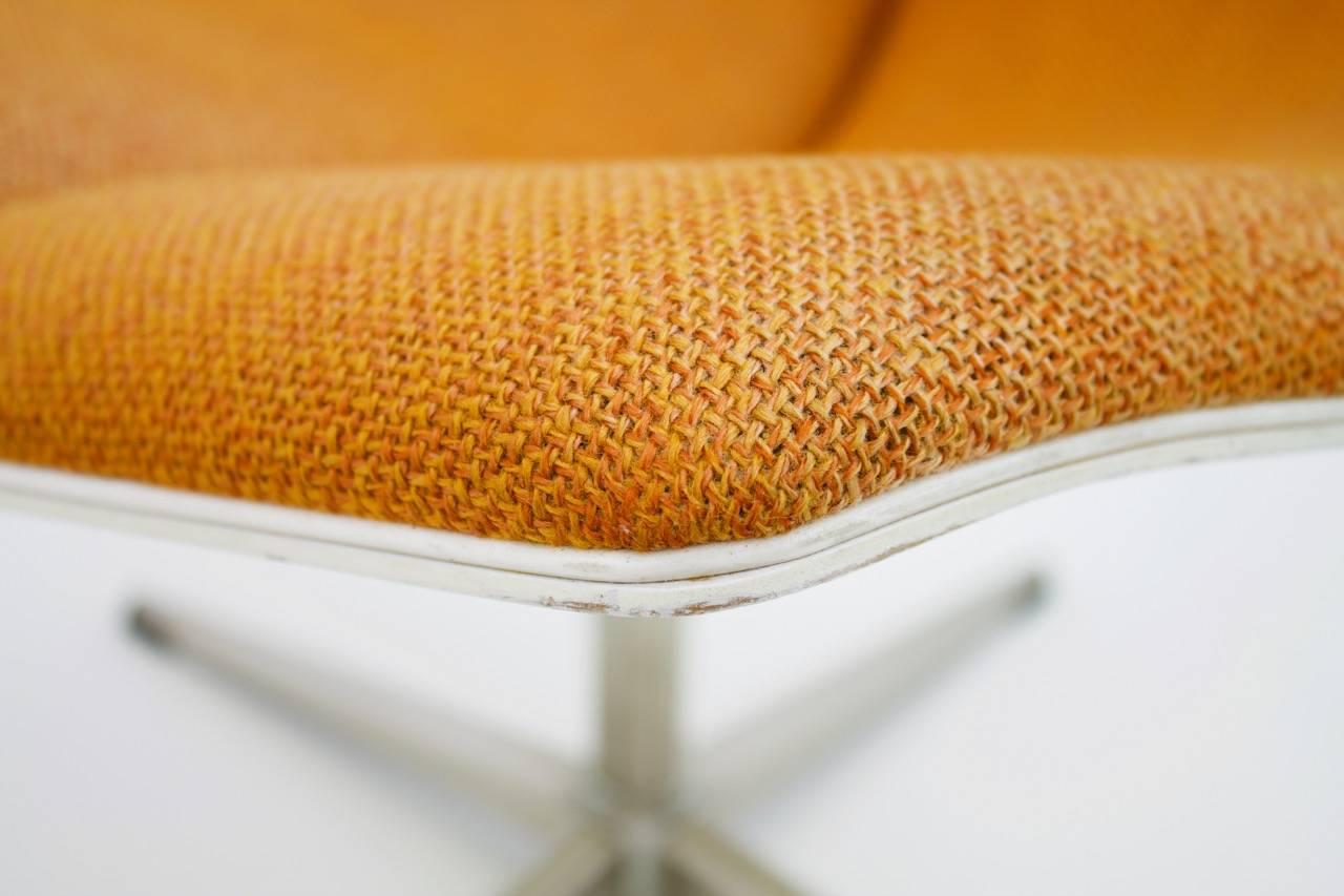 Orange Swivel Chair with Plywood Shell, 1968 8