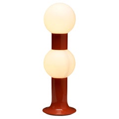 Orange "T 144" Space Age Table Lamp by Contact Leuchten, 1970s
