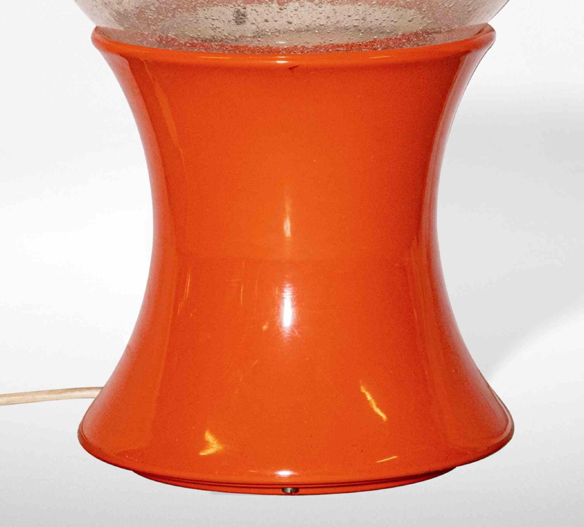 Lampe de bureau orange par Carlo Nason, années 1960 Bon état - En vente à Roma, IT