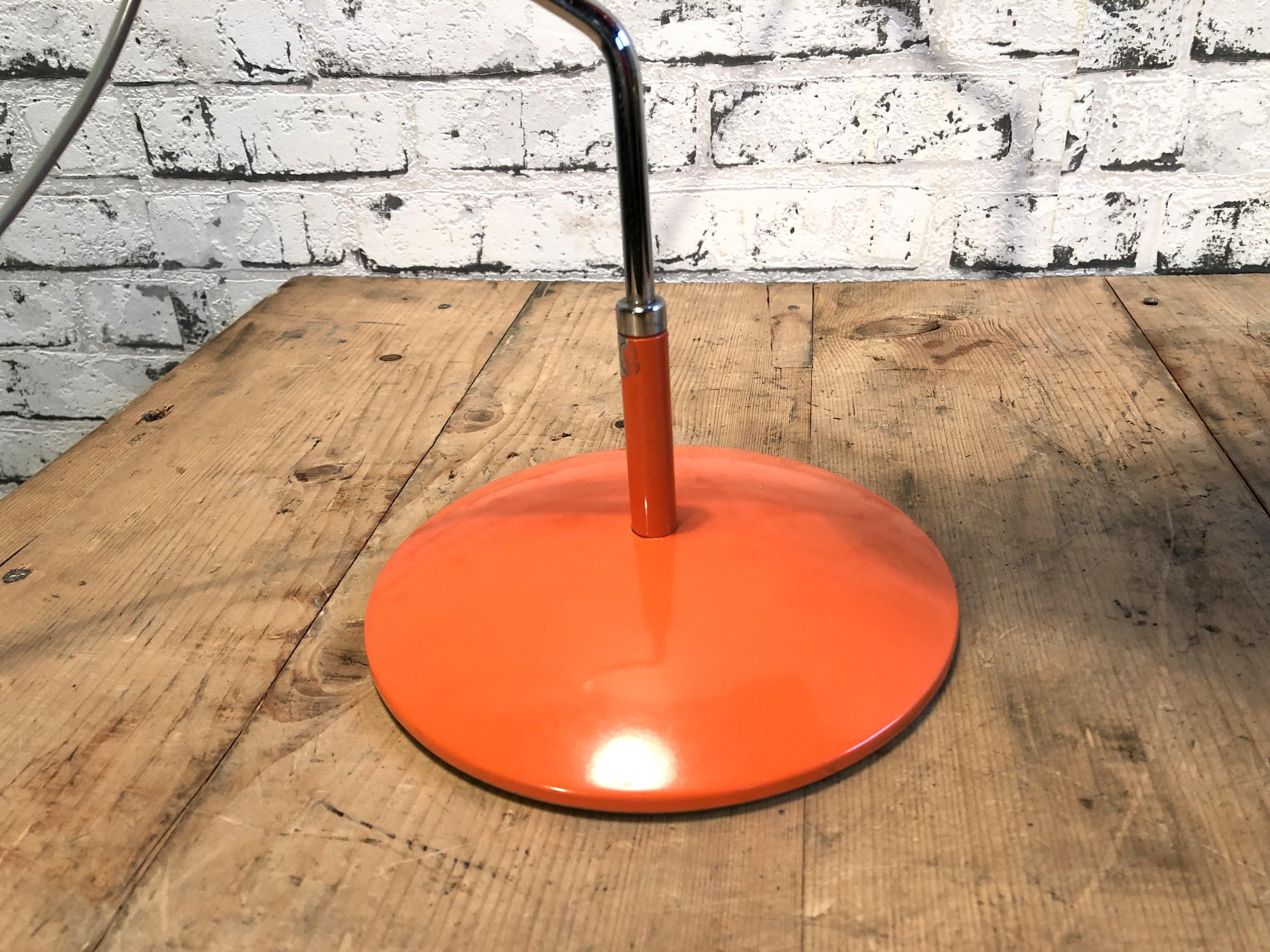 Orange Table Lamp by Josef Hurka for Napako, 1960s In Good Condition In Kojetice, CZ