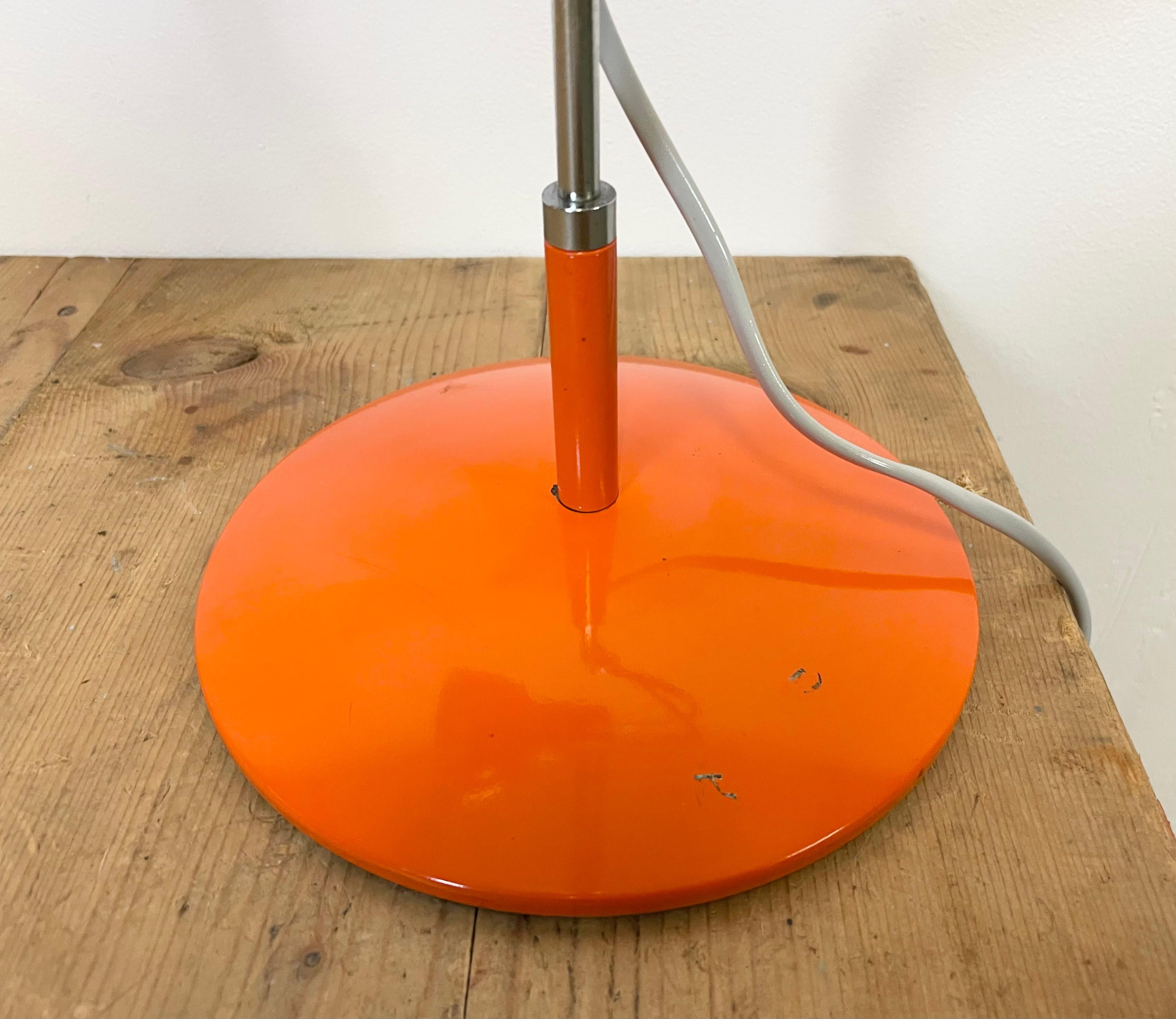 Czech Orange Table Lamp by Josef Hurka for Napako, 1960s For Sale