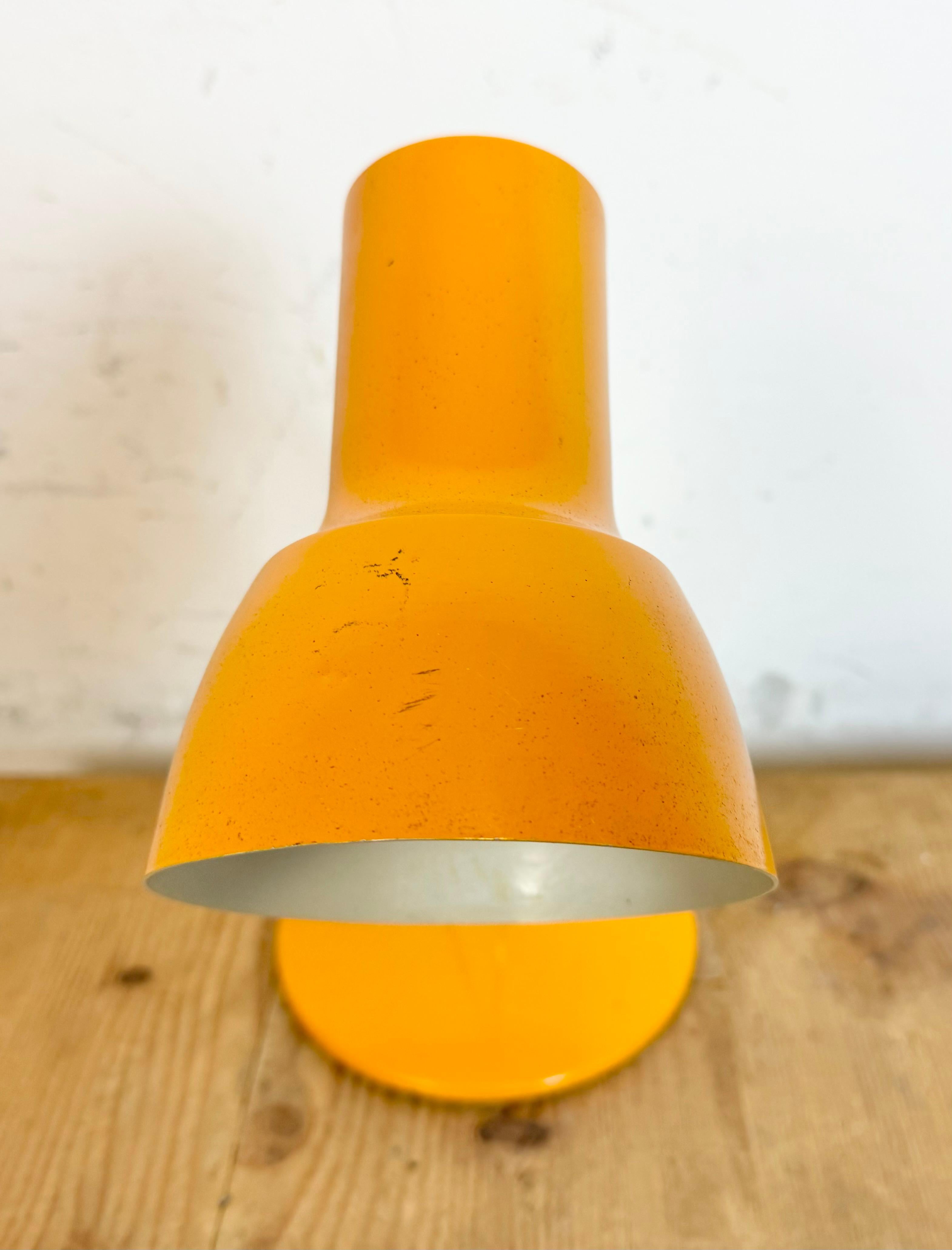 Orange Table Lamp by Josef Hurka for Napako, 1970s For Sale 6
