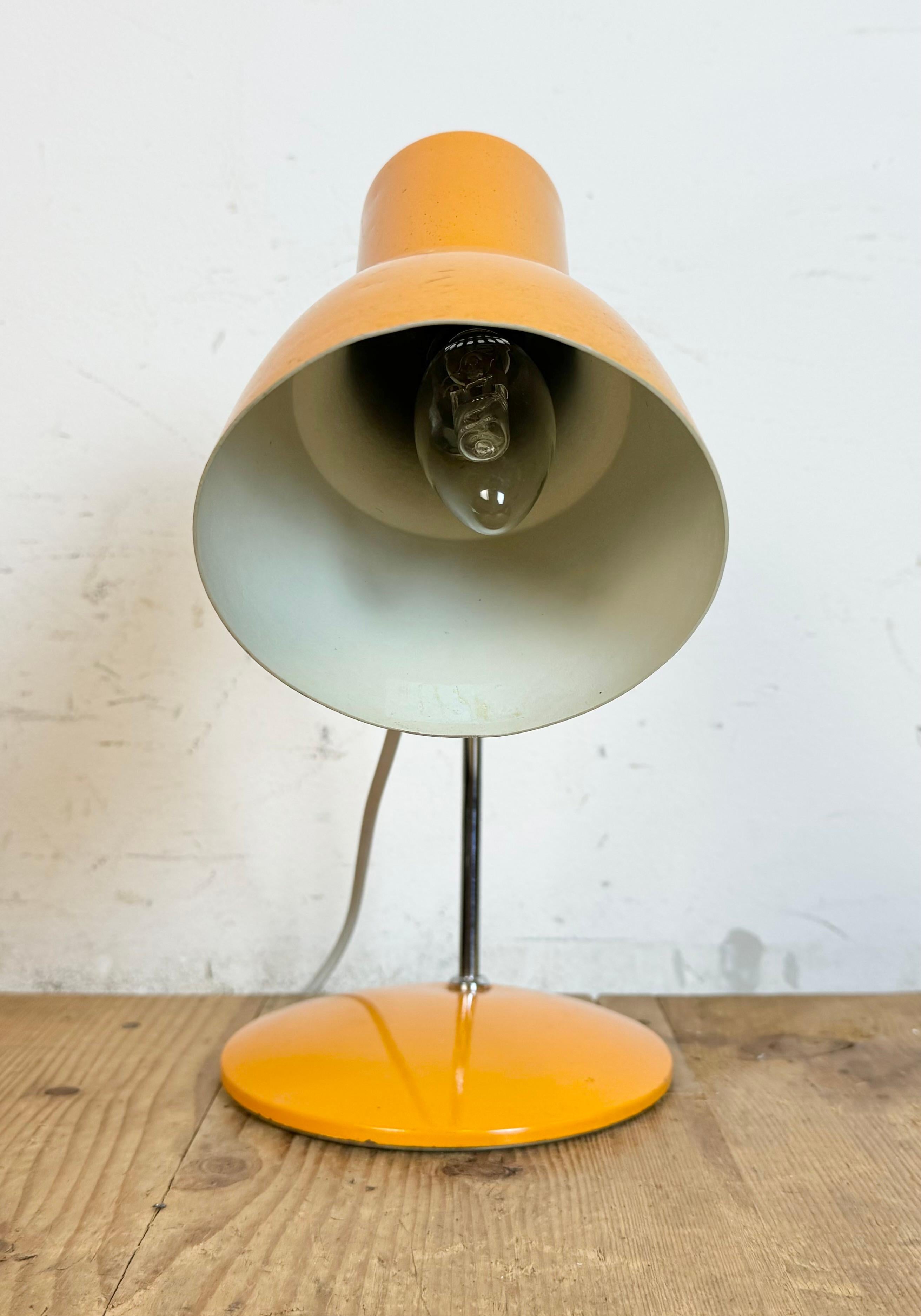 Orange Table Lamp by Josef Hurka for Napako, 1970s For Sale 7