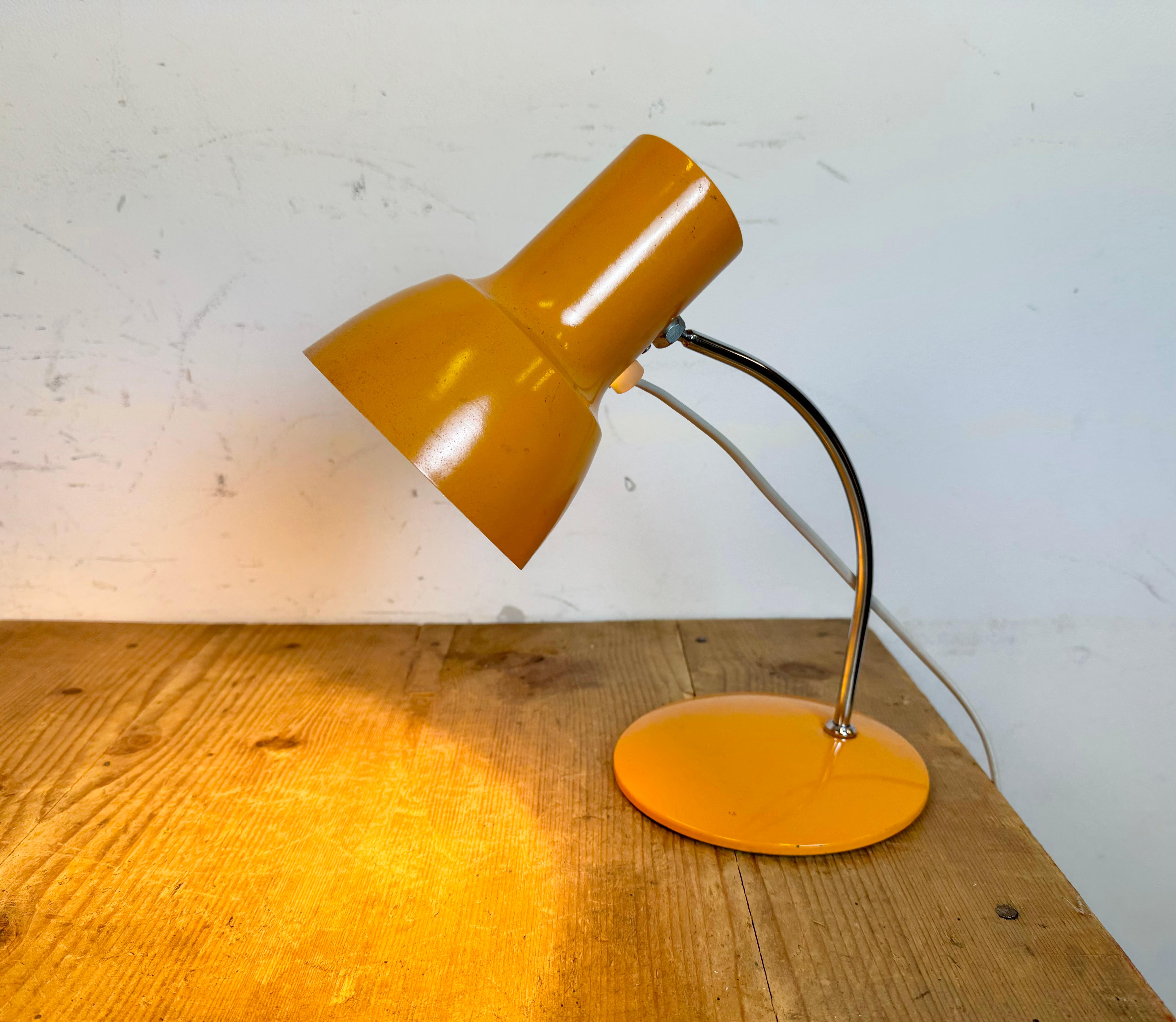 Orange Table Lamp by Josef Hurka for Napako, 1970s For Sale 8