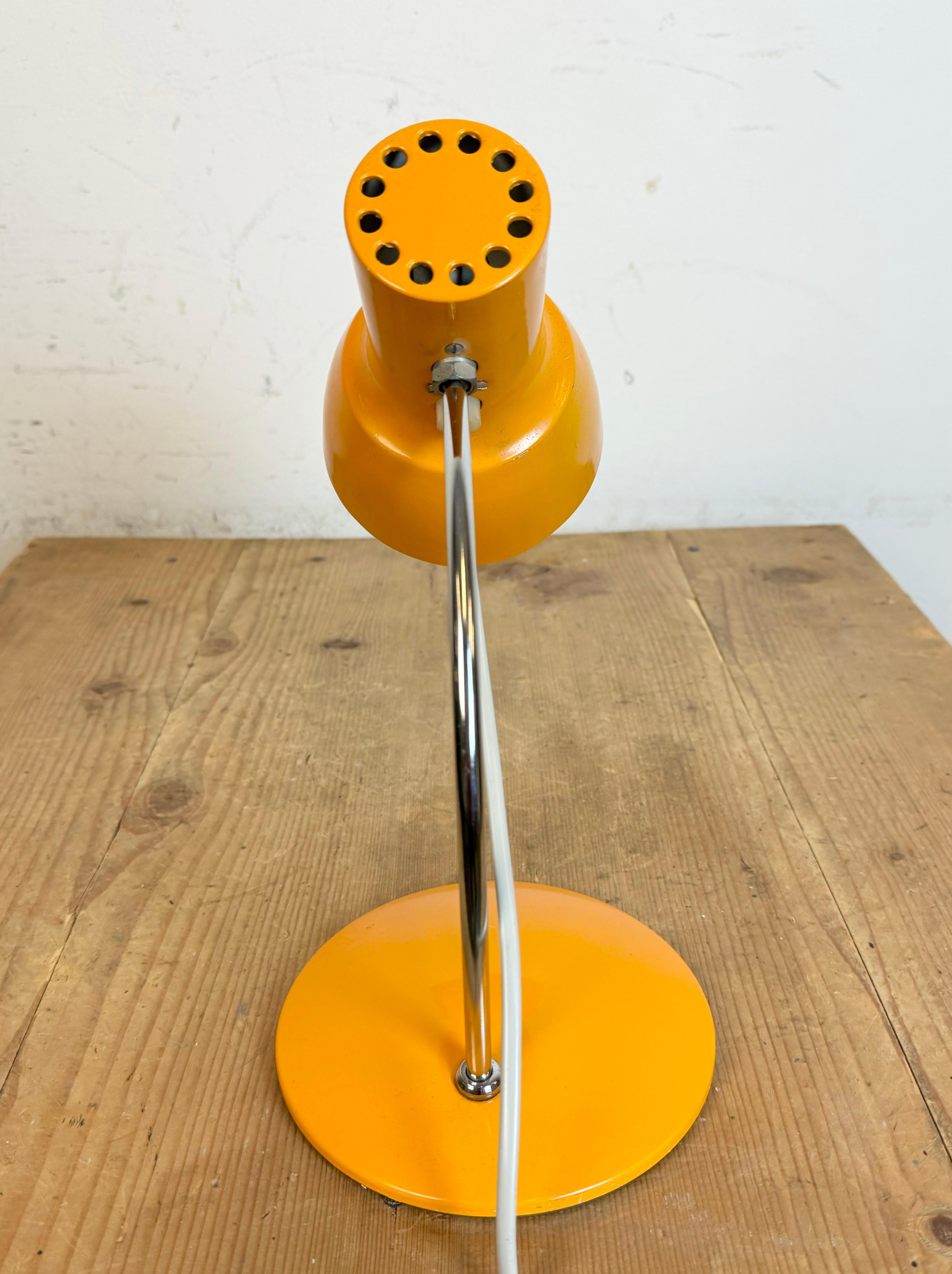 Orange Table Lamp by Josef Hurka for Napako, 1970s For Sale 10