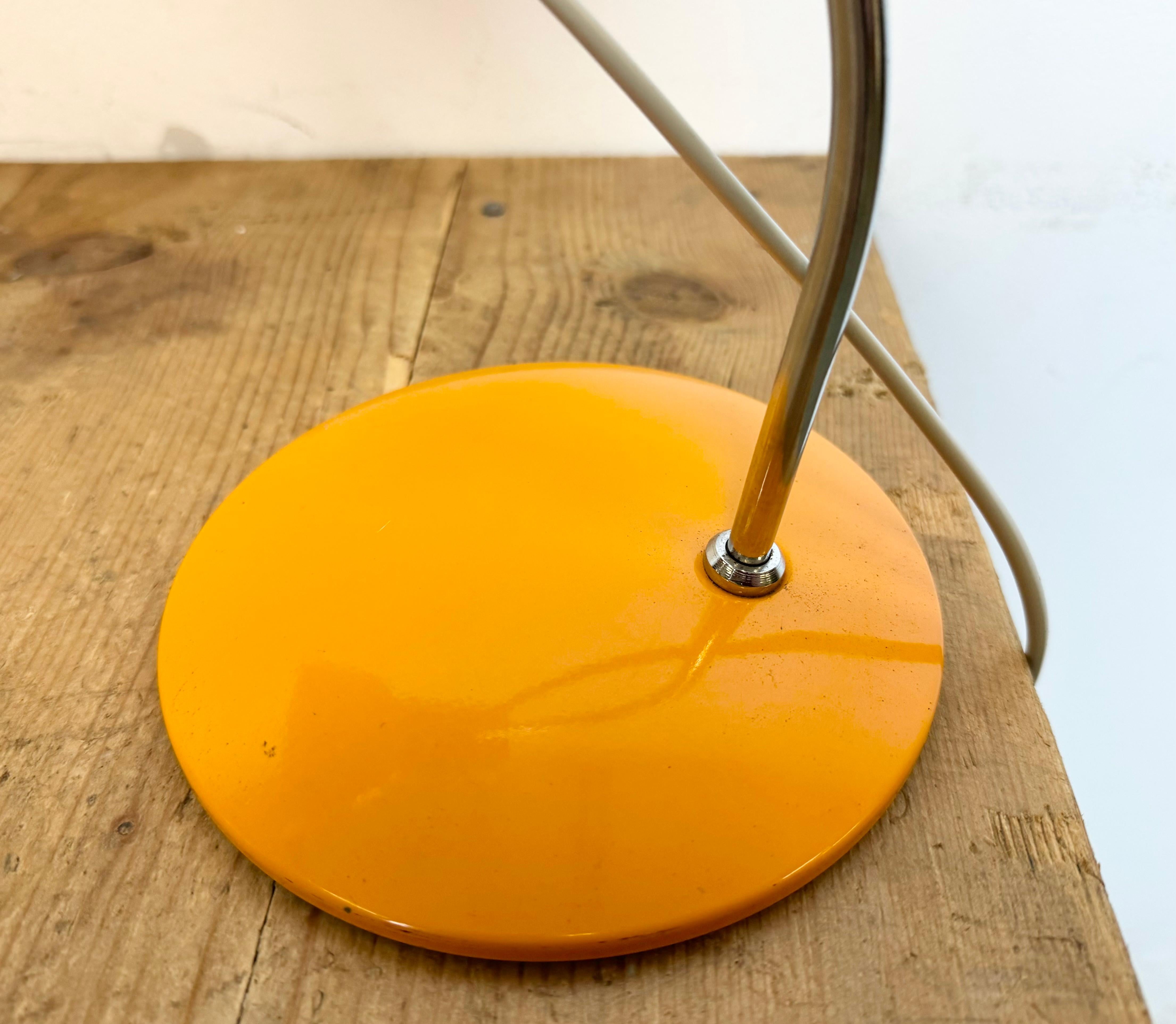 Industrial Orange Table Lamp by Josef Hurka for Napako, 1970s For Sale