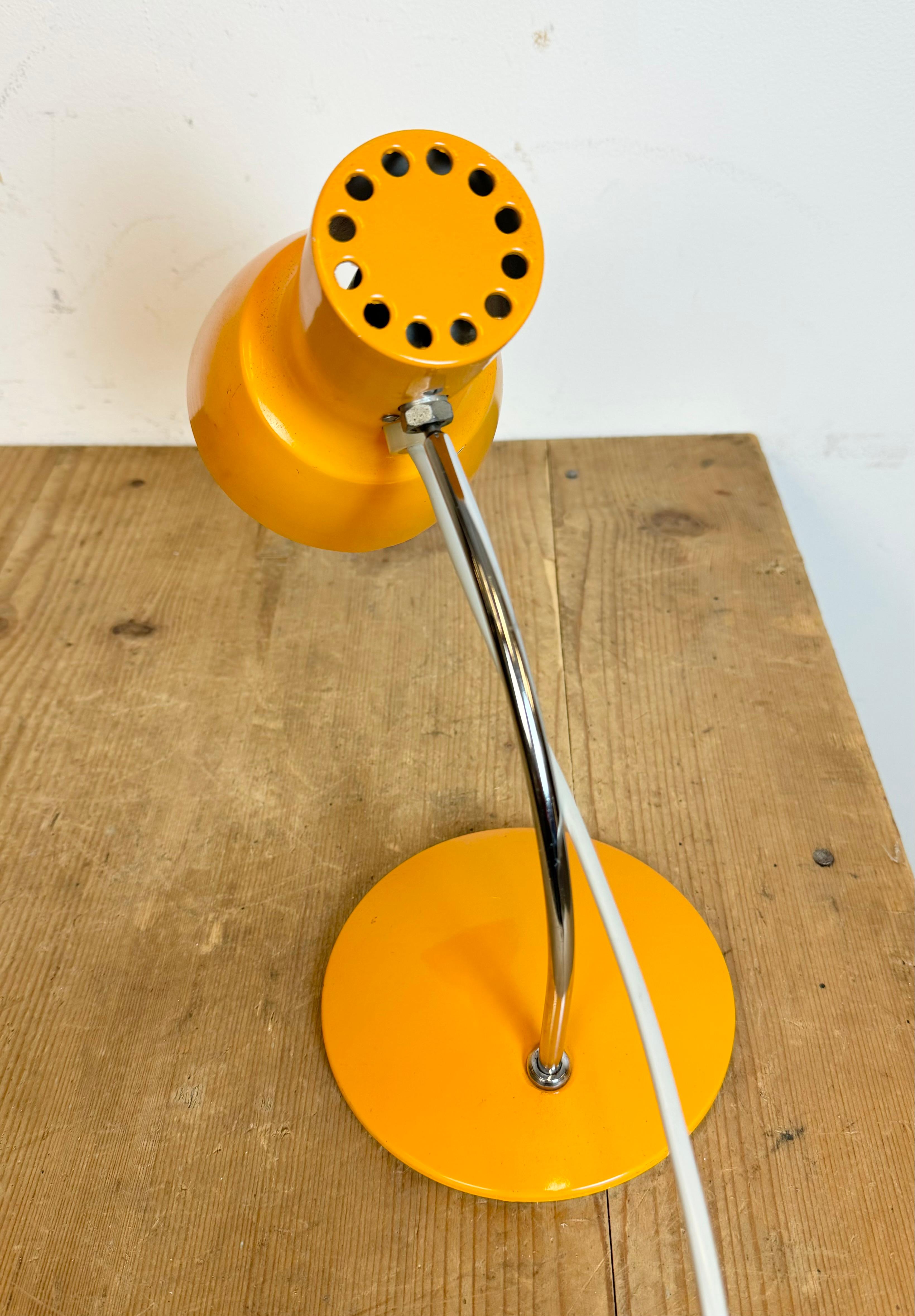 Orange Table Lamp by Josef Hurka for Napako, 1970s For Sale 1