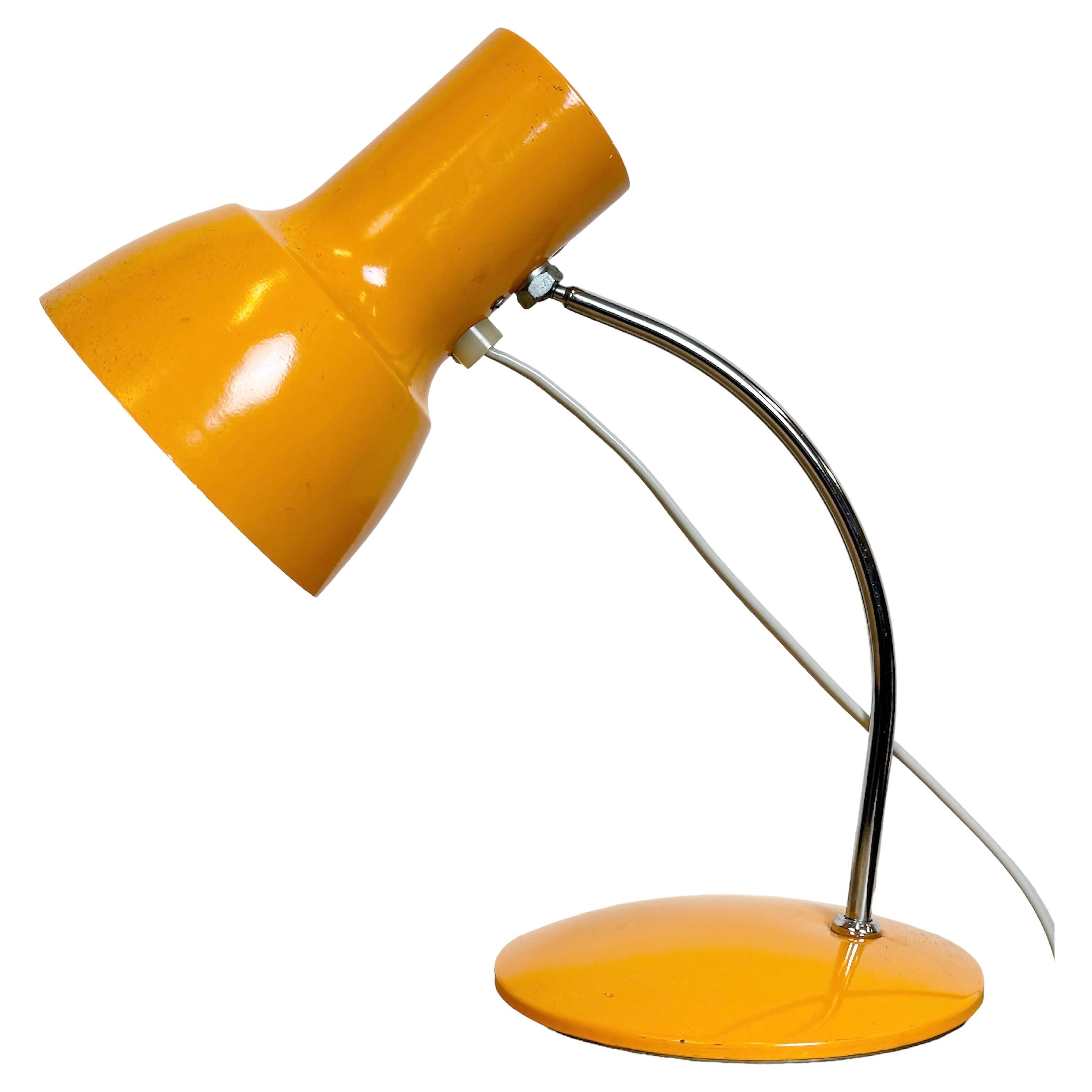 Orange Tischlampe von Josef Hurka für Napako, 1970er Jahre