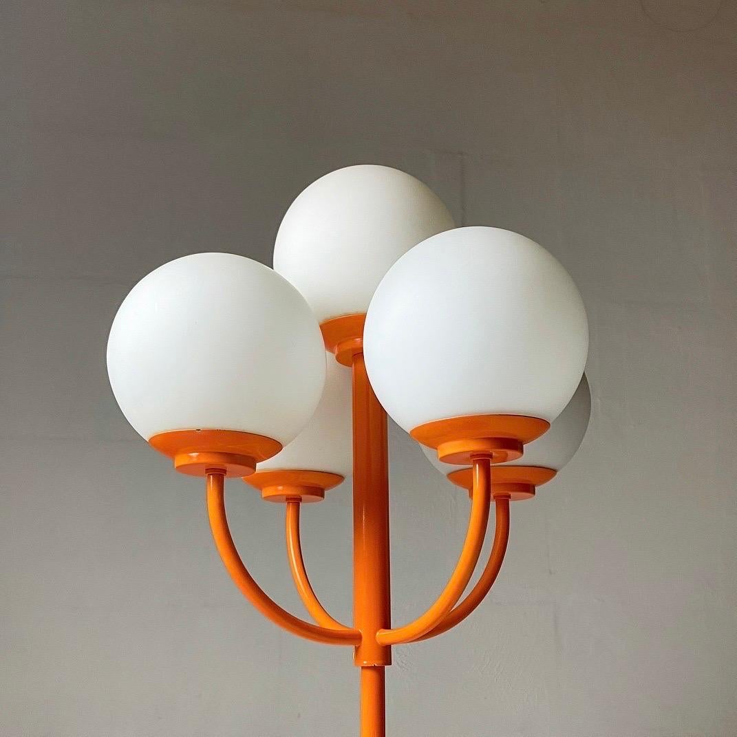 Orange Table Lamp by Kaiser Leuchten, Germany, 1970s In Good Condition In Haderslev, DK