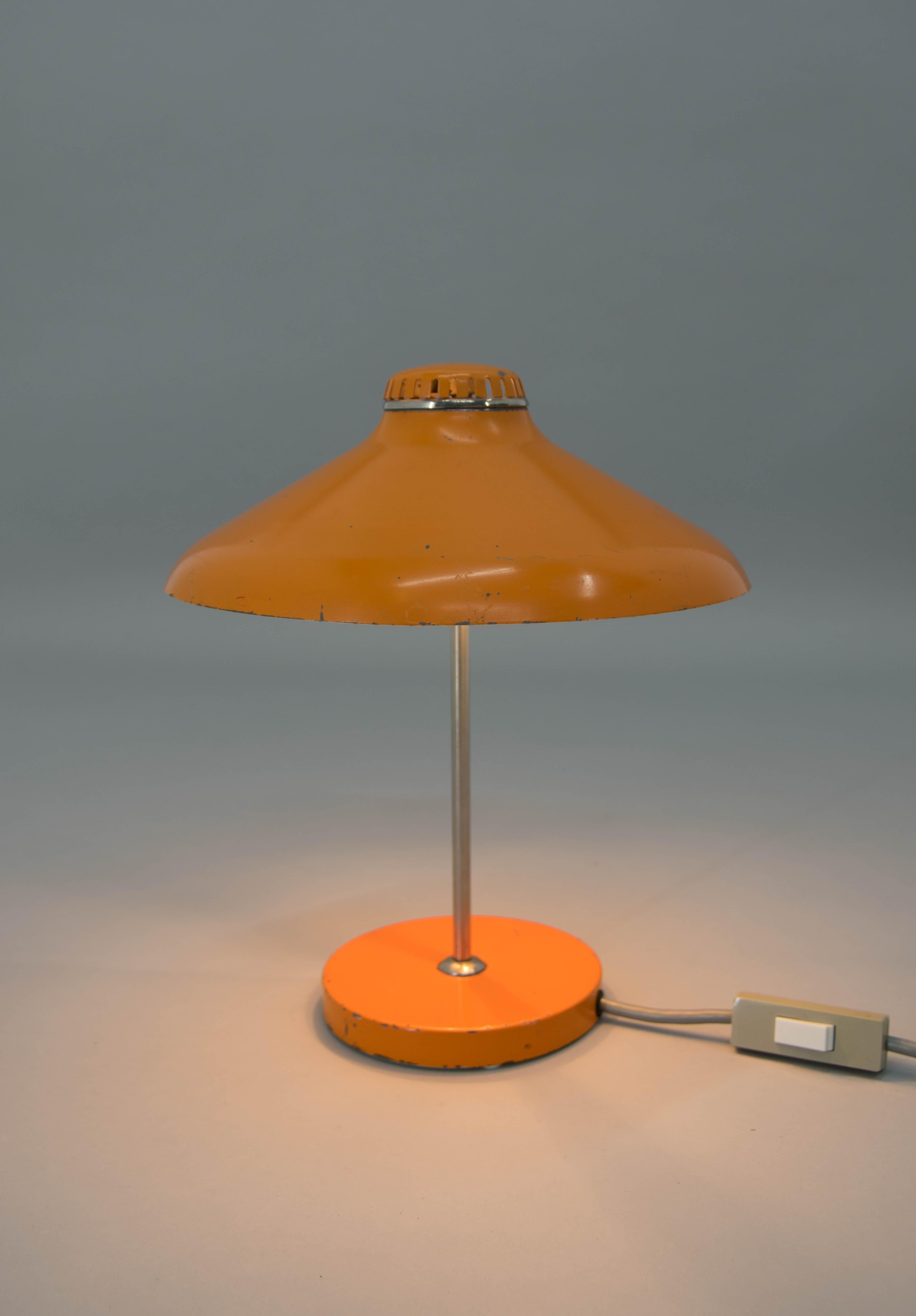 Mid-20th Century Orange Table Lamp, Germany, 1960s For Sale