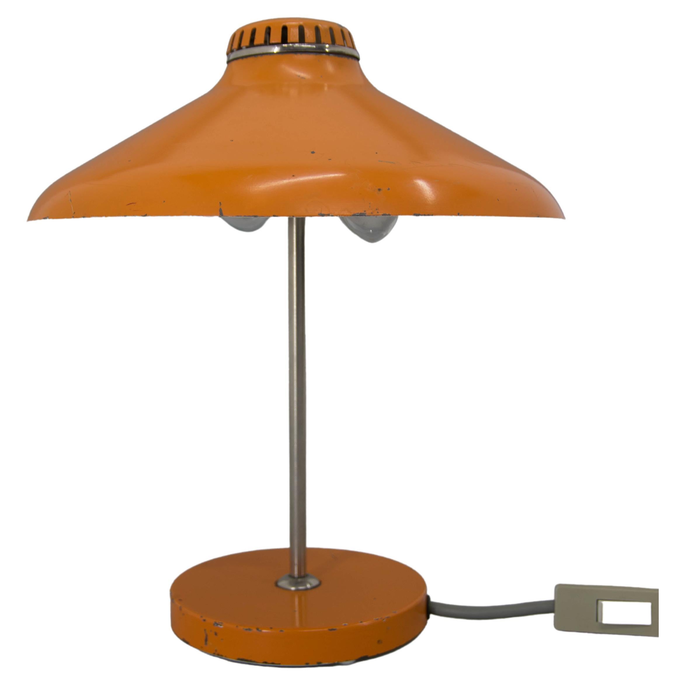 Orange Table Lamp, Germany, 1960s For Sale