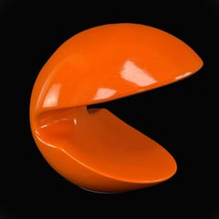 lampada da tavolo arancione "Miss Pack" di Alvino Bagni per Tacchini, anni 2000