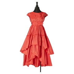 Orange taffetas evening dress JUNIOR GAULTIER